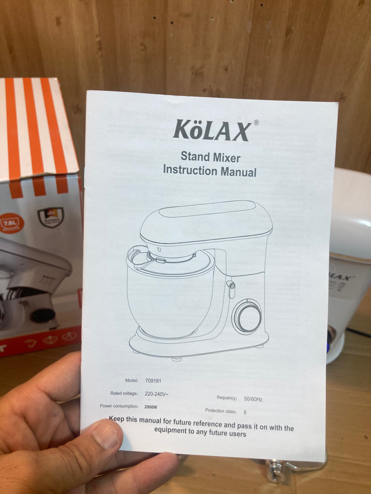 KoLAX Germany 7.8L Stand Mixer 2000W