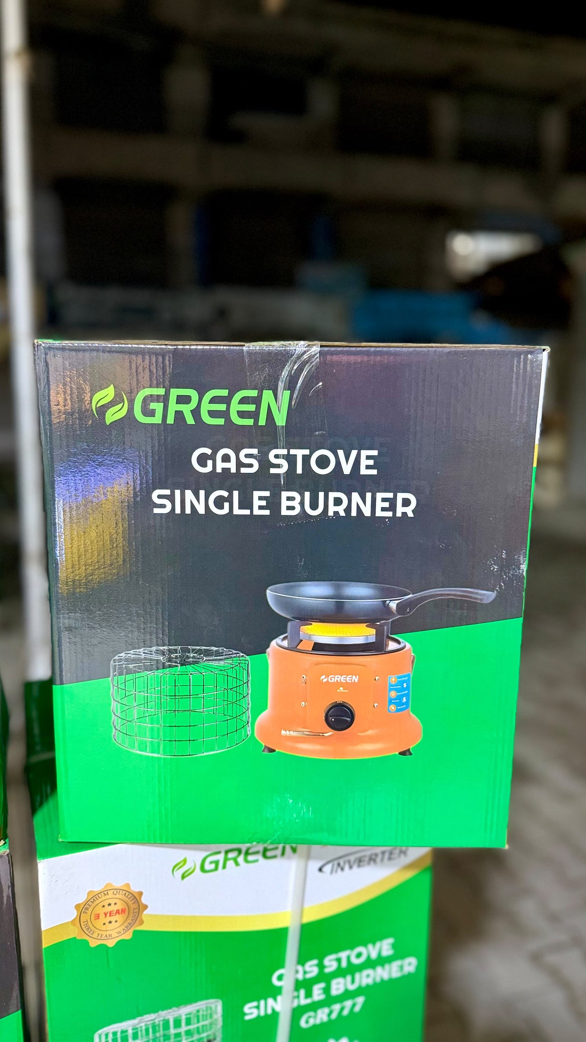 GREEN 2-in-1 Gas Heater & Stove – Original Ceramic Plates, Low Gas Consumption (NG / LPG)