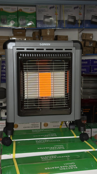 Green GR001 Electric & Gas Heater – Inverter, Grey, 3 Year Warranty