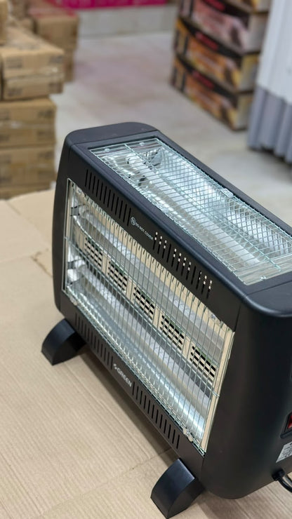 GREEN 800W Portable Electric Heater with 3 Quartz Tubes & Multi-Directional Heating (Model: GR-160)