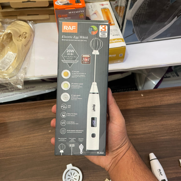 Raf 3-in-1 Rechargeable Egg Beater & Coffee Frother R322