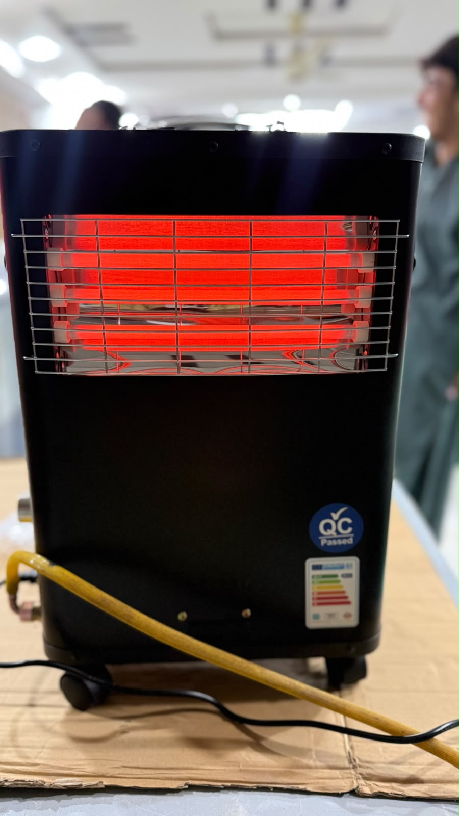 Green Rotating Electric & Gas Heater (GR222)
