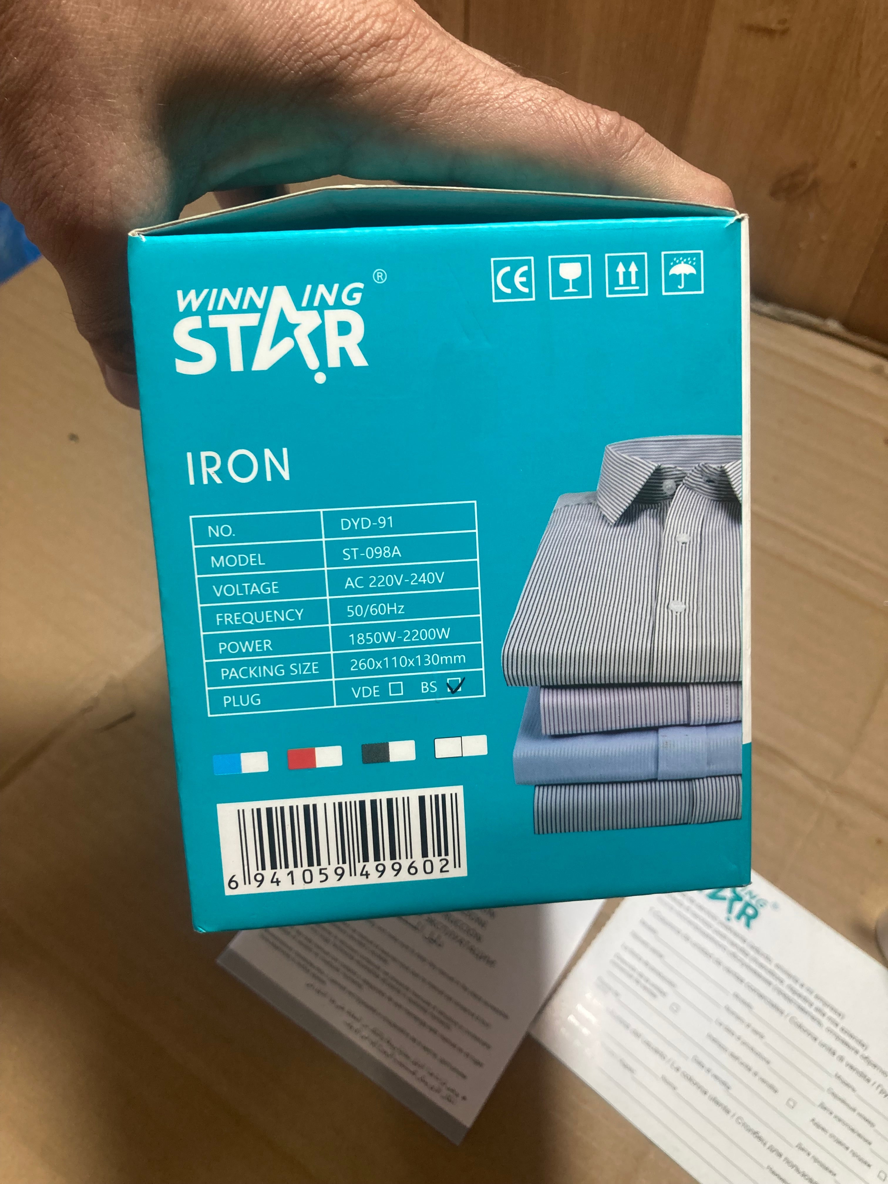 WINNING STAR Dry & Steam Iron 2200W