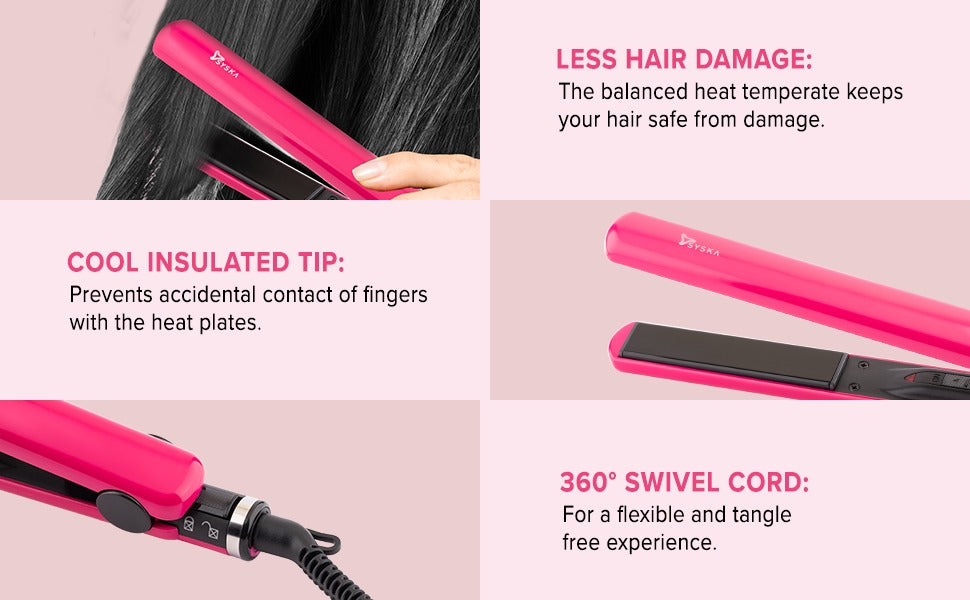 SYSKA SuperGlam 2-in-1 Hair Straightener & Curler