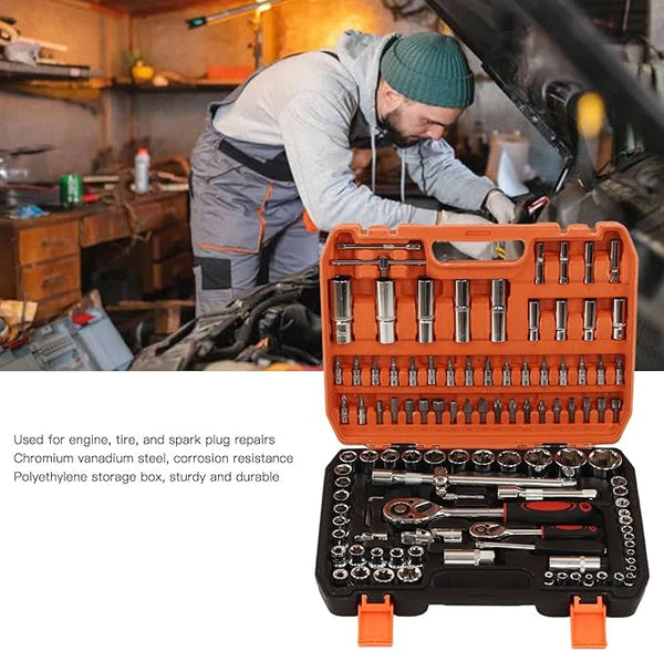 New Multifunctional 108PCs Socket Ratchet Wrench Set
