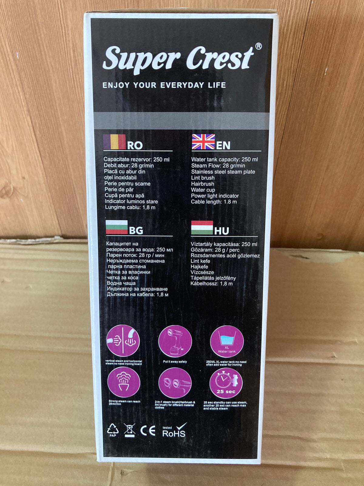 Super Crest Germany Handheld Garment Steamer
