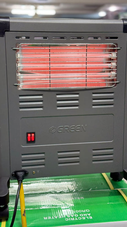 Green GR001 Electric & Gas Heater – Inverter, Grey, 3 Year Warranty