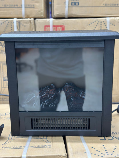 DECASEN Electric Fireplace Heater with 3D Flame Effect & Blower Fan | Display Control