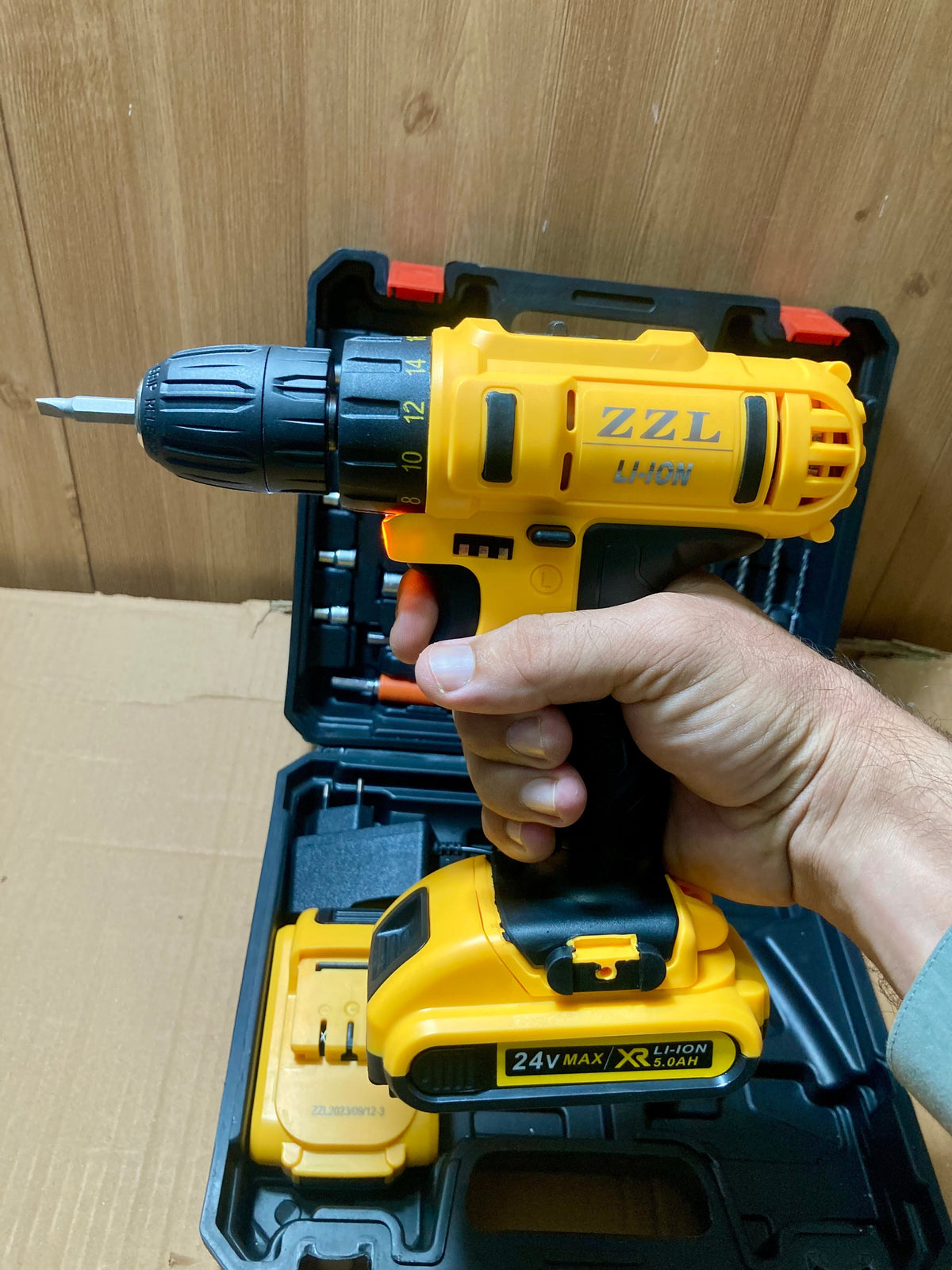 Lot imported ZZL Drill Kit Machine with 24V Double Batteries