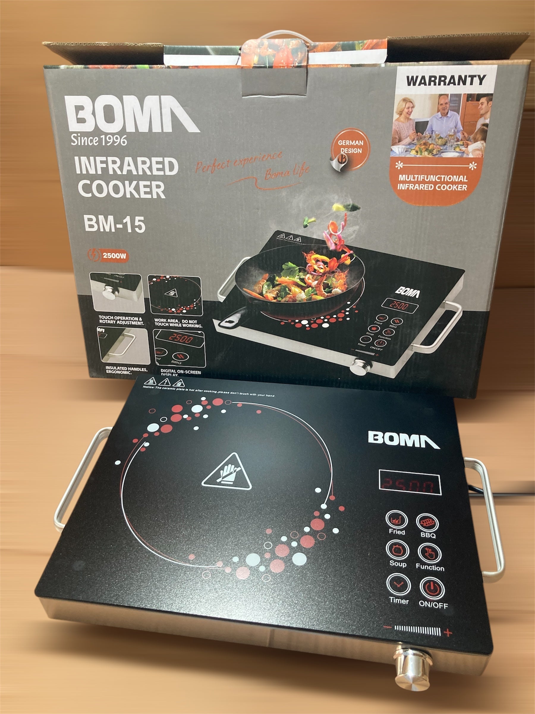 BOMA Germany HotPlate/Infrared Cooker 2500W