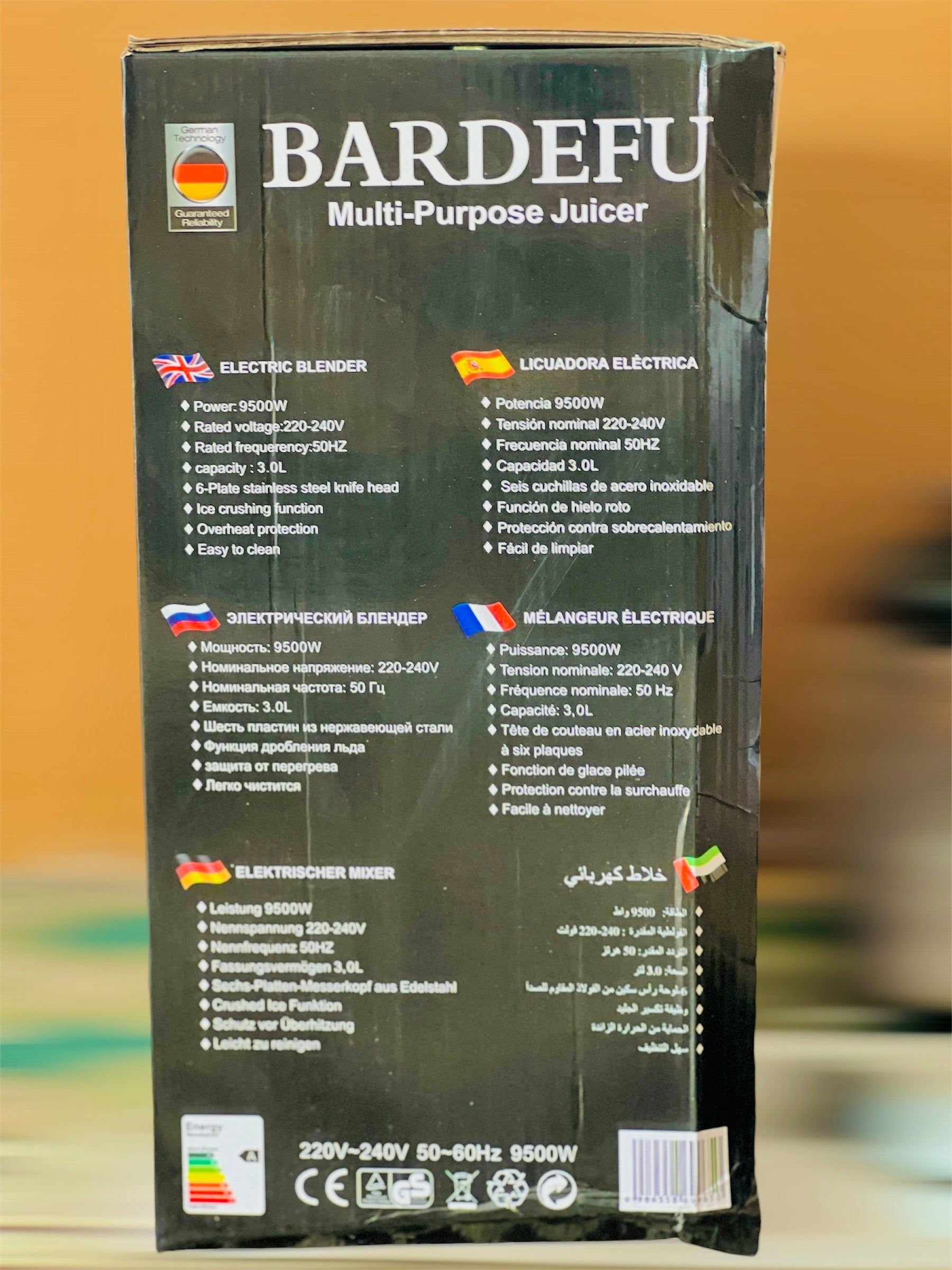 Germany Lot Imported BARDEFU 3-in-1 Multi-Purpose Blender