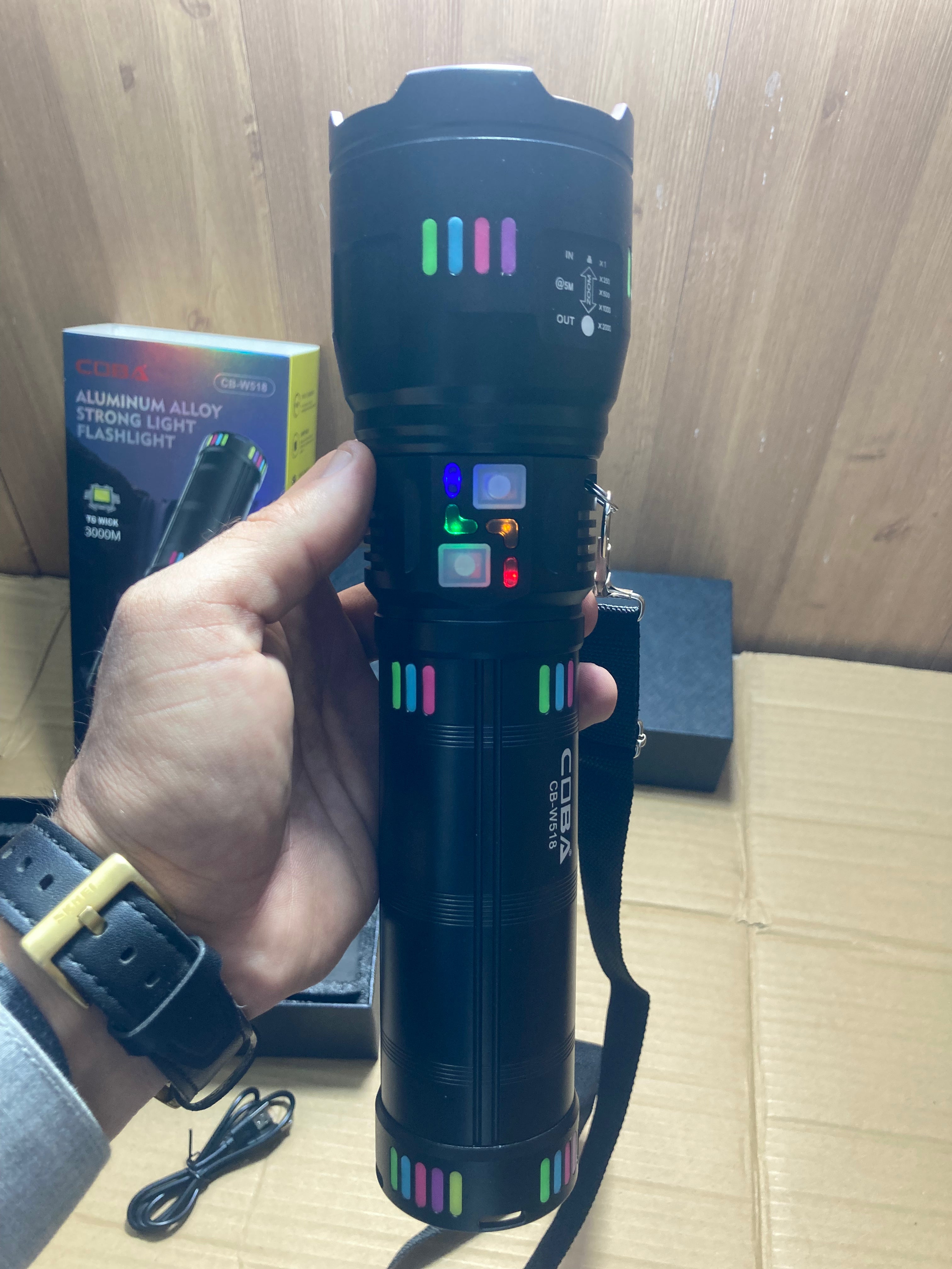 COBA Powerful Long Range Super Led Flashlight - Torch CB-W518