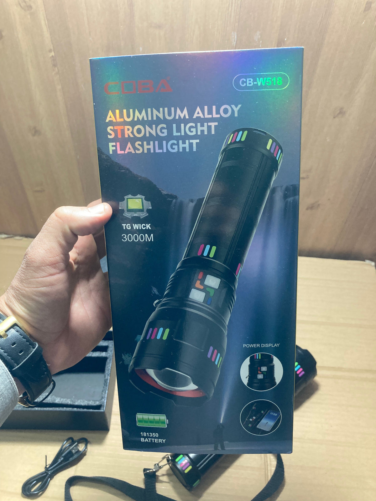 COBA Powerful Long Range Super Led Flashlight - Torch CB-W518