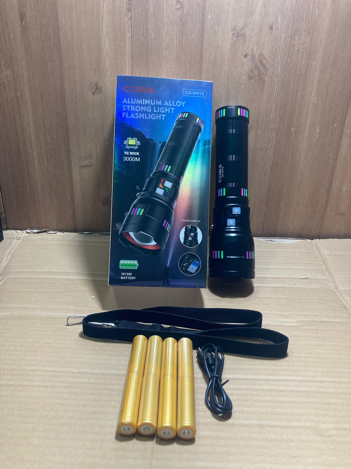 COBA Powerful Long Range Super Led Flashlight - Torch CB-W518
