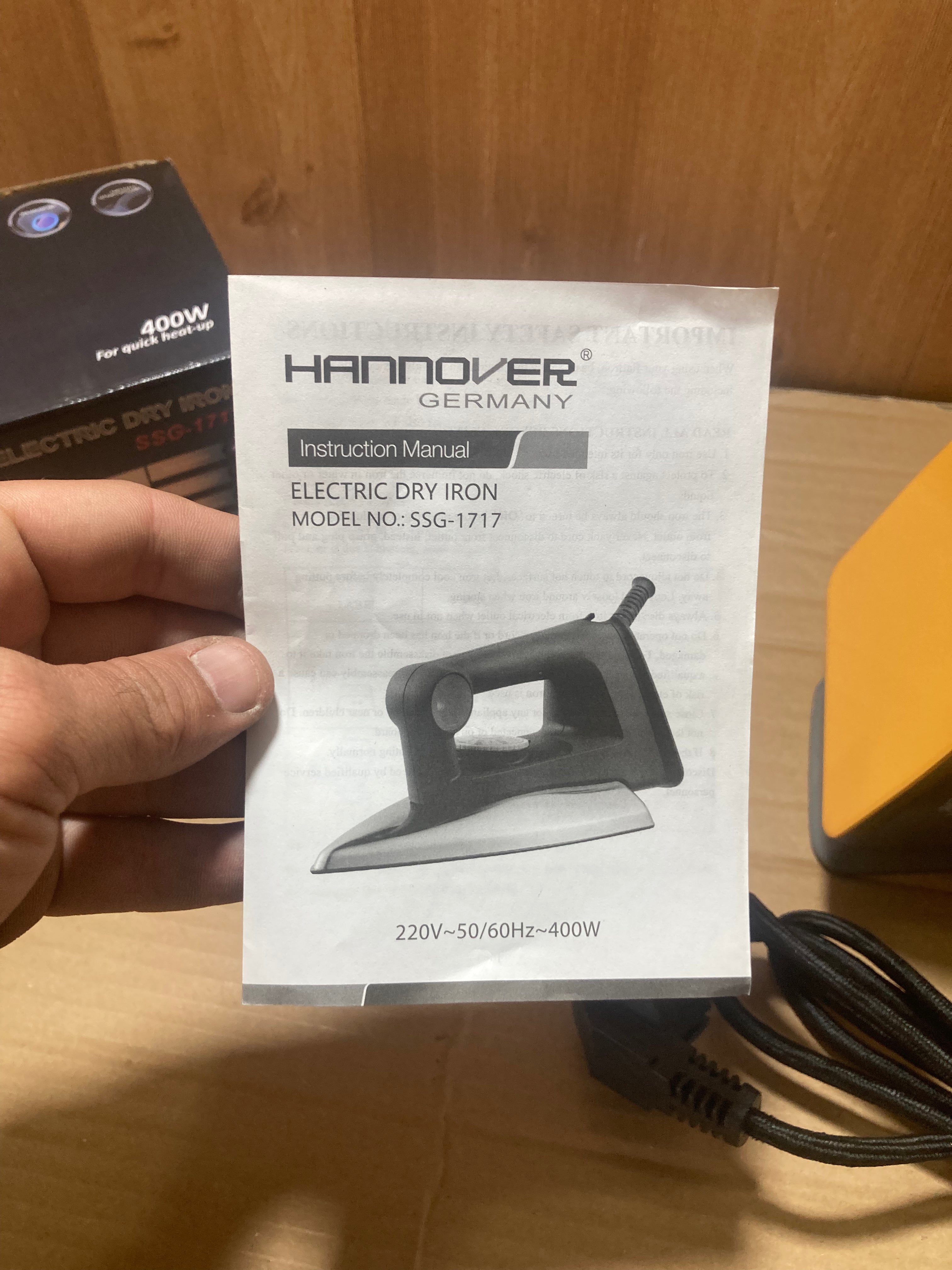 Germany Lot Imported Hannover Dry Iron 400W