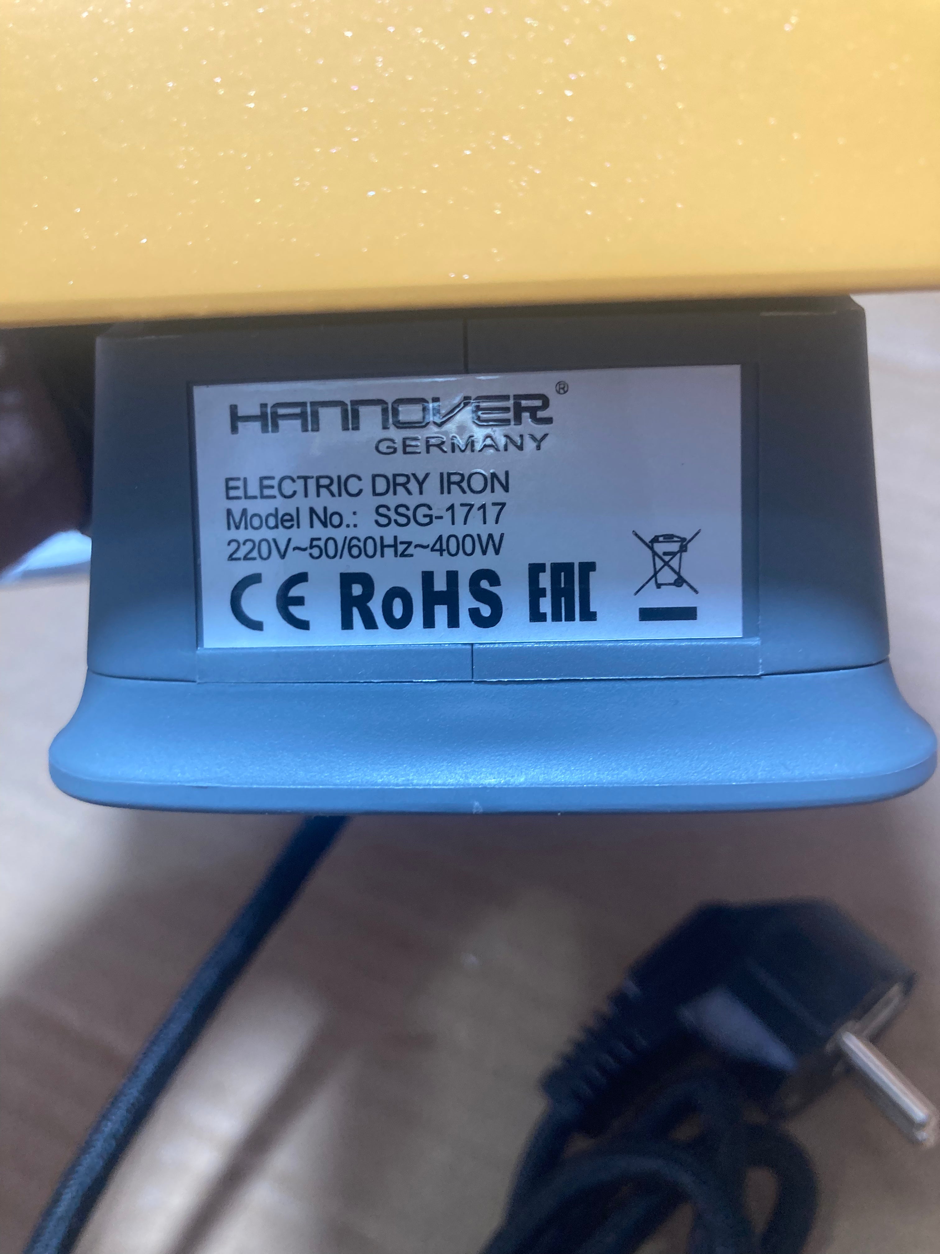 Germany Lot Imported Hannover Dry Iron 400W