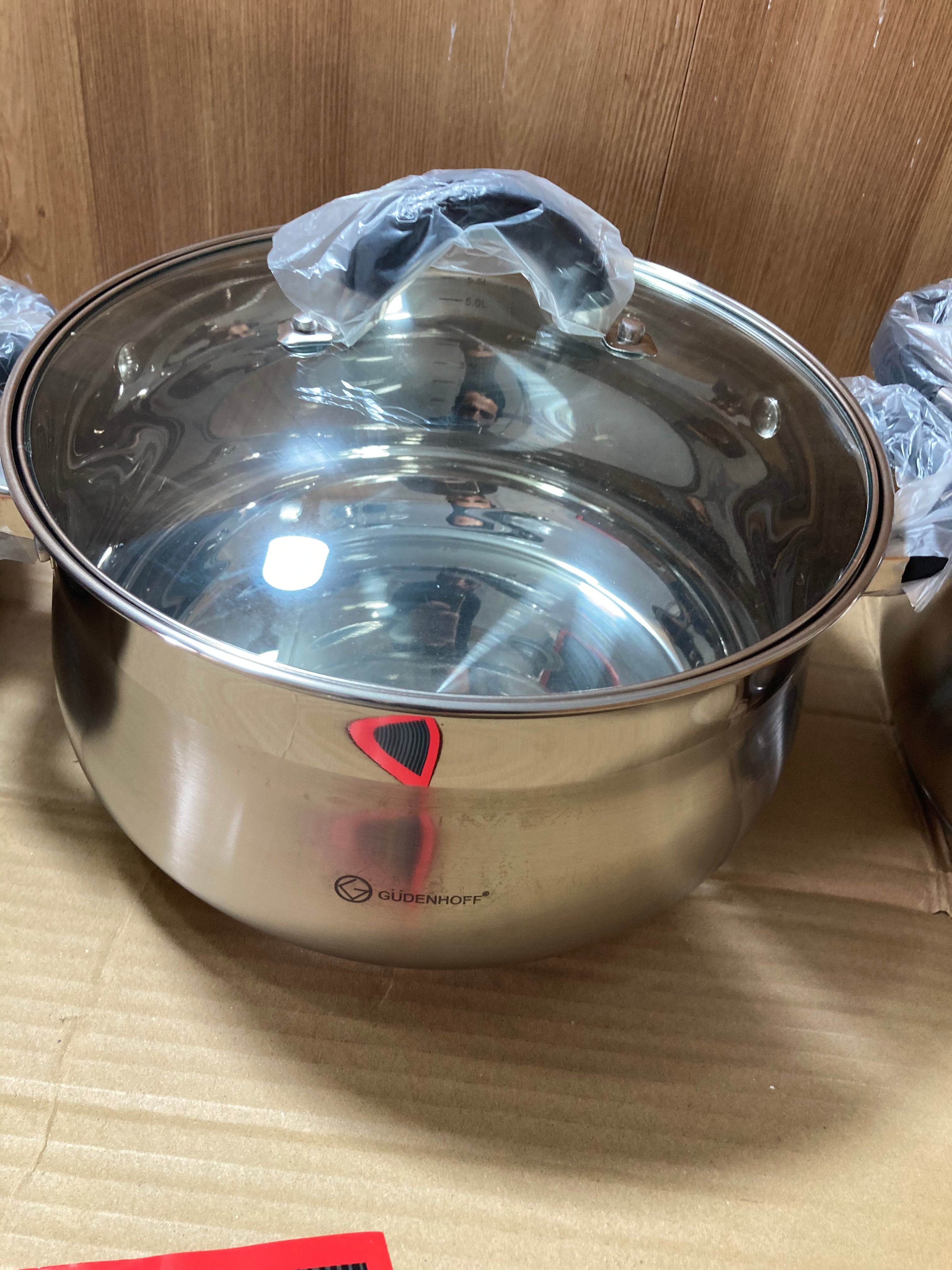 GUDENHOFF 6PCs Stainless Steel Cookware Set
