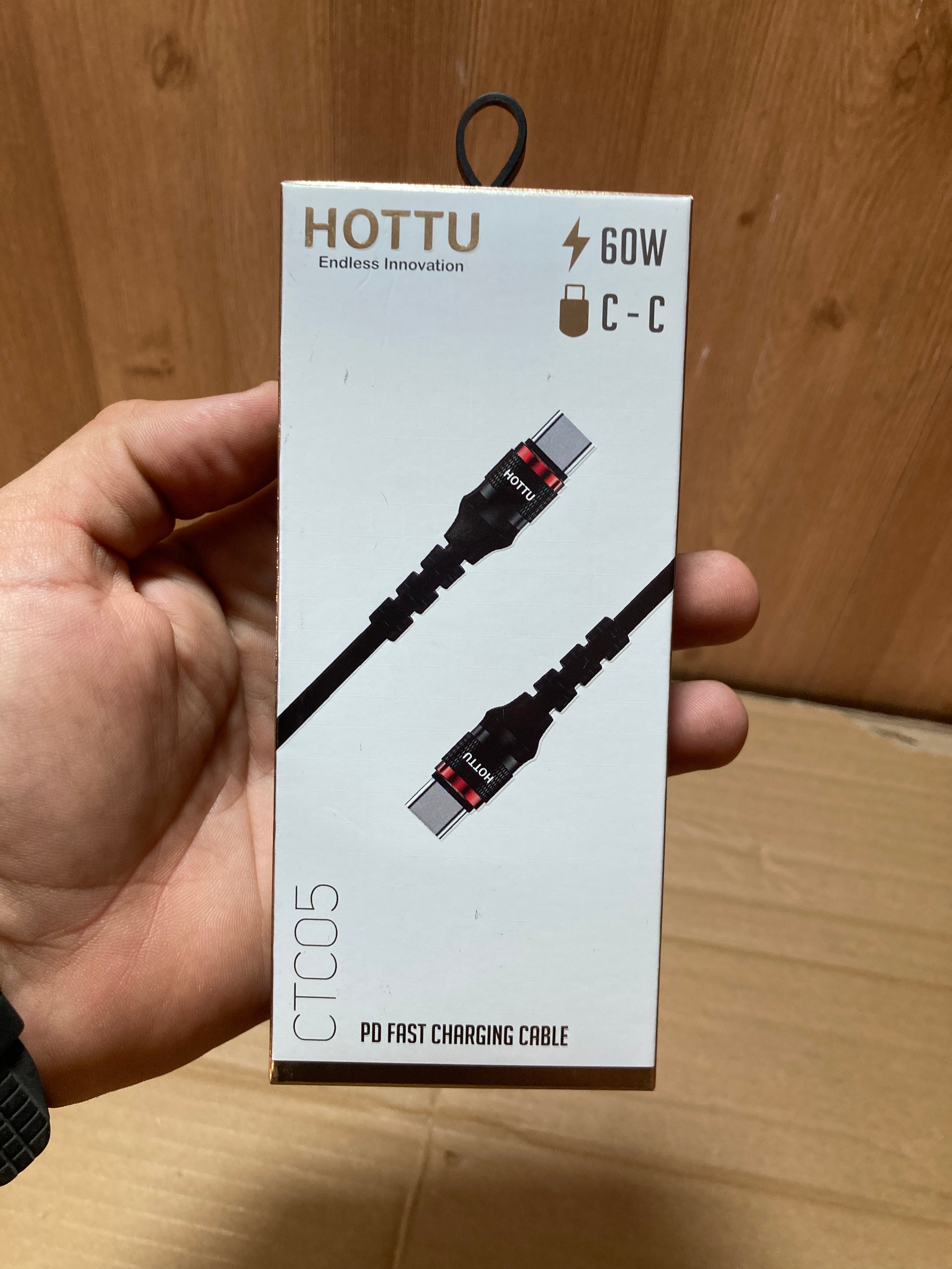 HUTTO 60W PD Fast Charging C-C Data Cable 1 Year Warranty