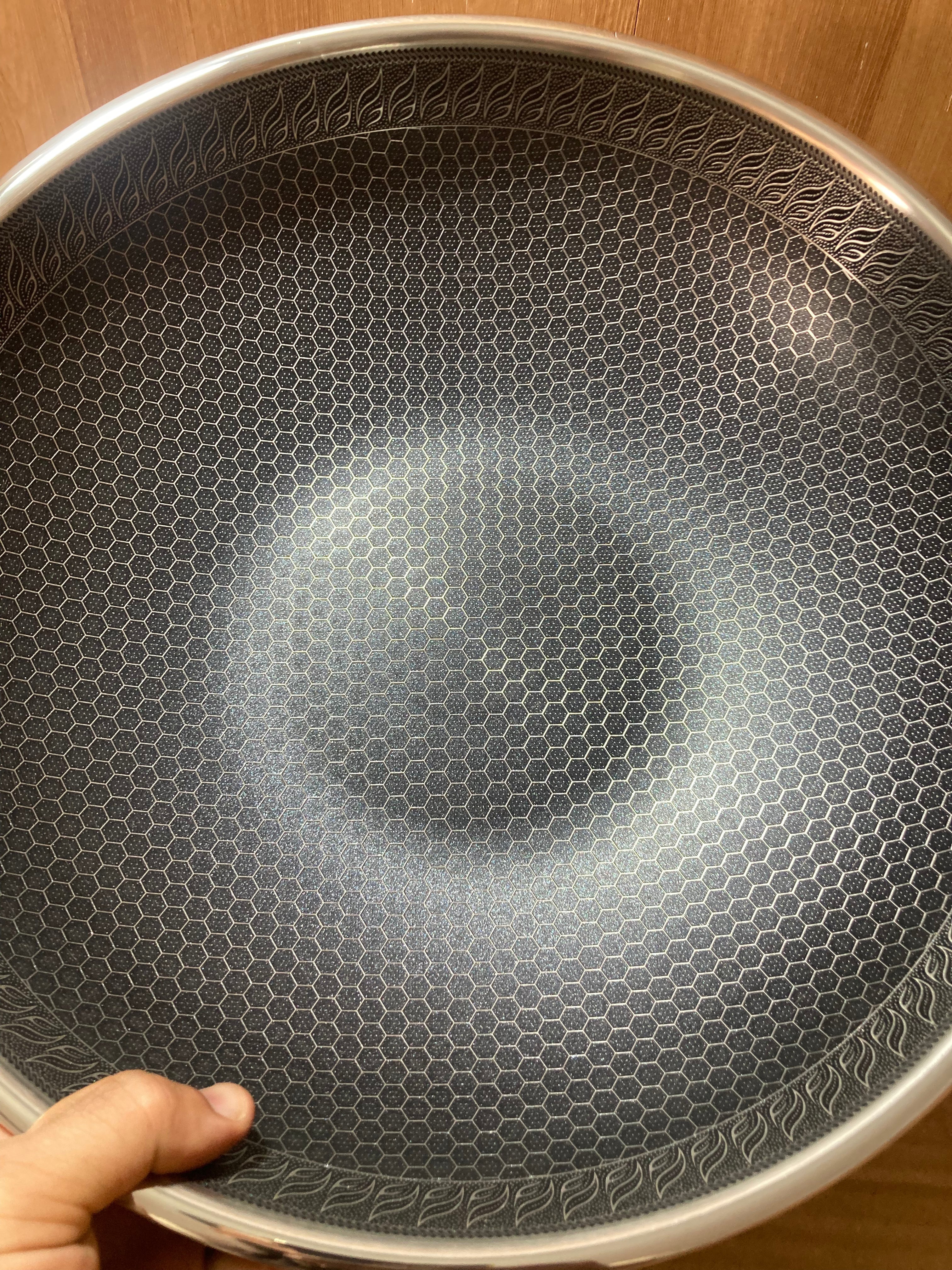 Lot Imported HoneyComb Laser Coated Wok/Kadai