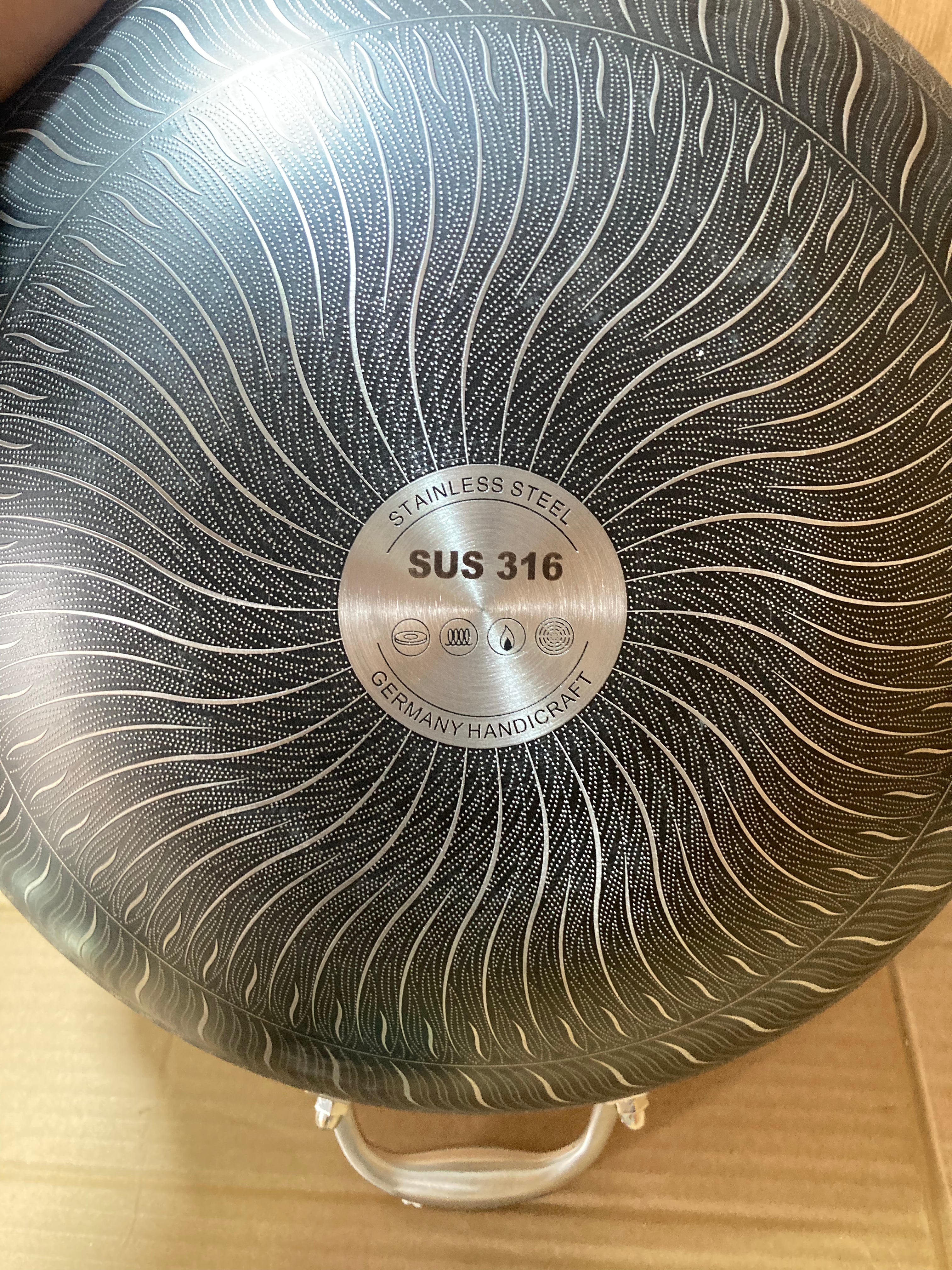 Lot Imported HoneyComb Laser Coated Wok/Kadai