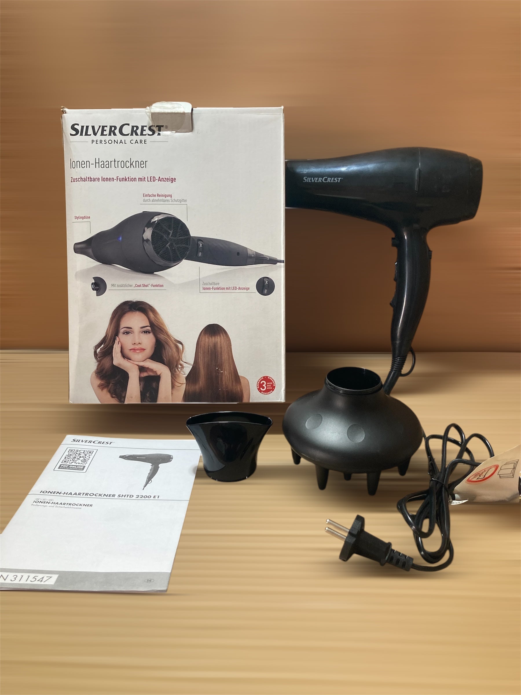 Silver Crest Personal Care Lonen-Haartrockner Hair Dryer 2200W