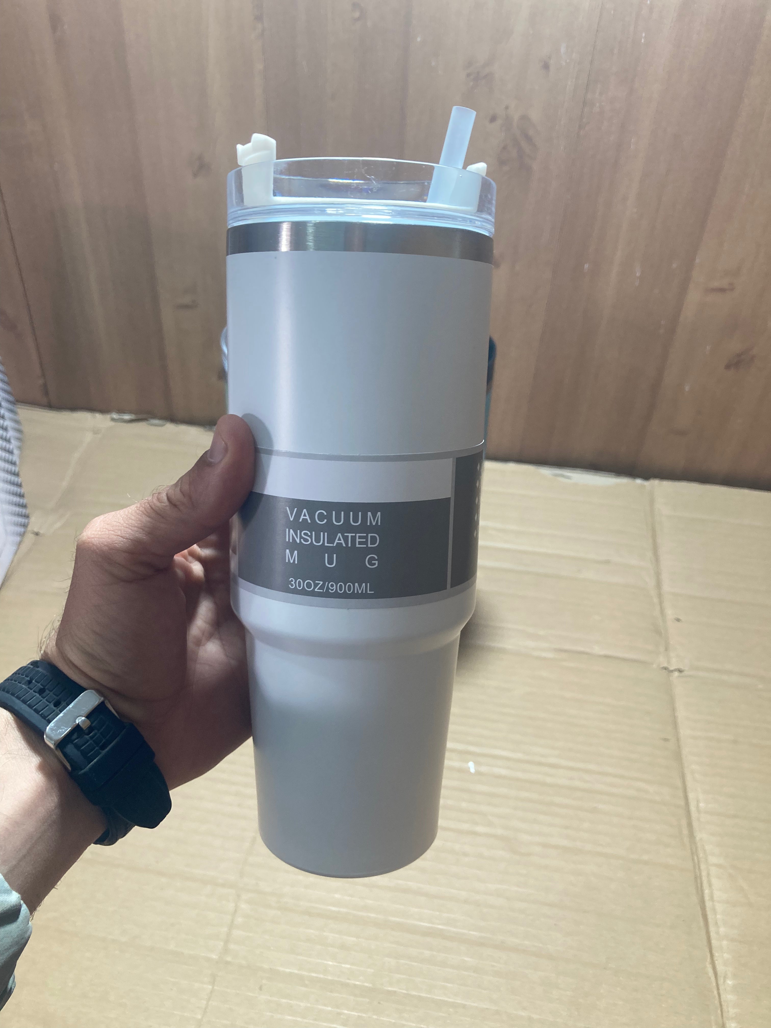 Vacuum Insulated Straw Tumbler 900ML