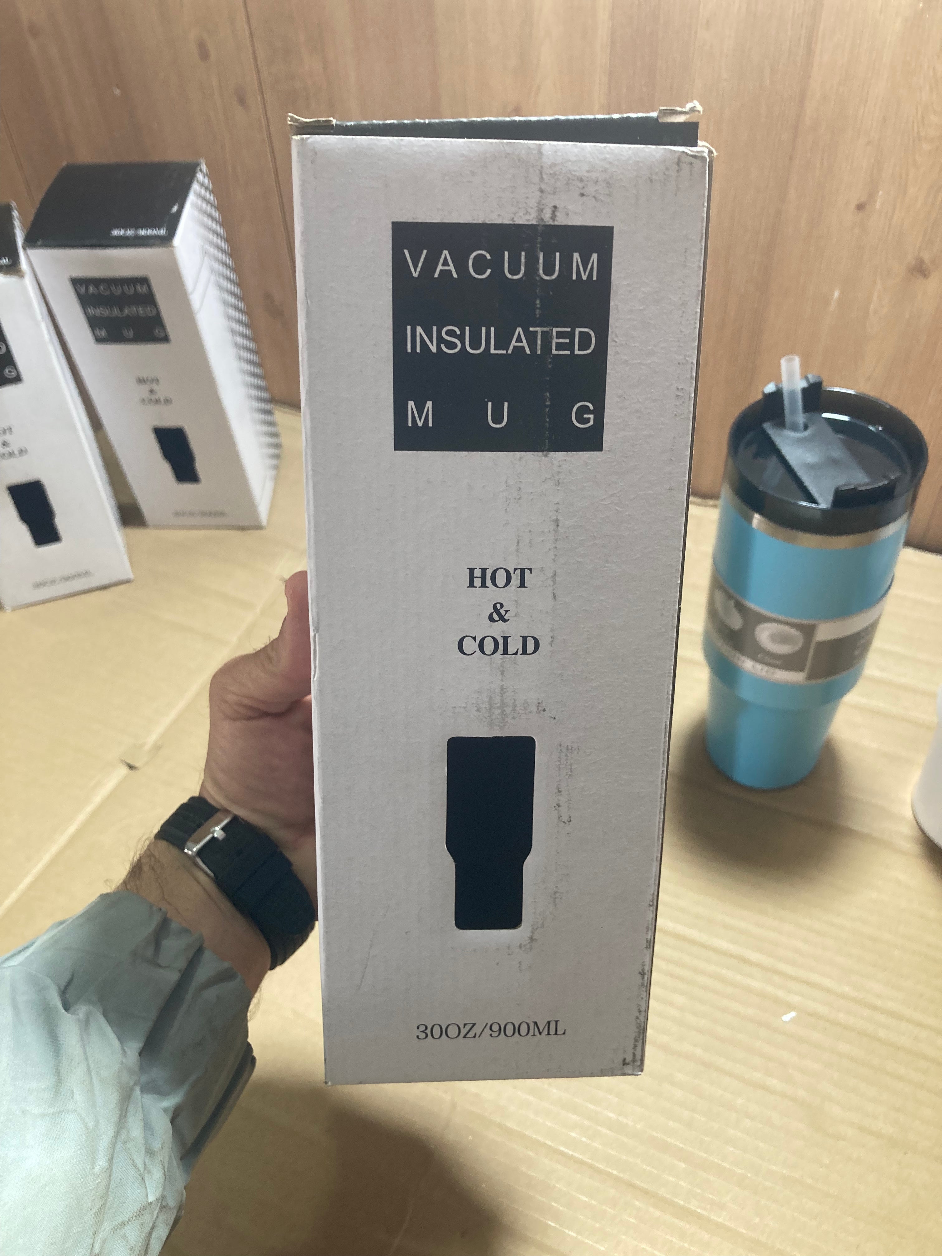 Vacuum Insulated Straw Tumbler 900ML