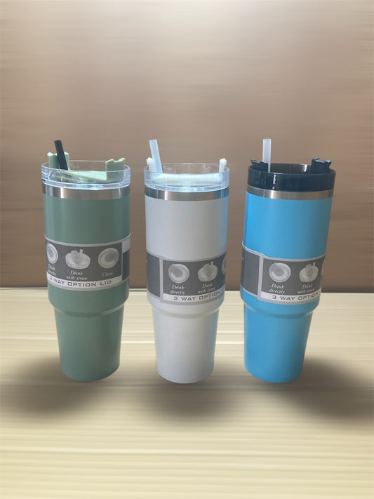 Vacuum Insulated Straw Tumbler 900ML