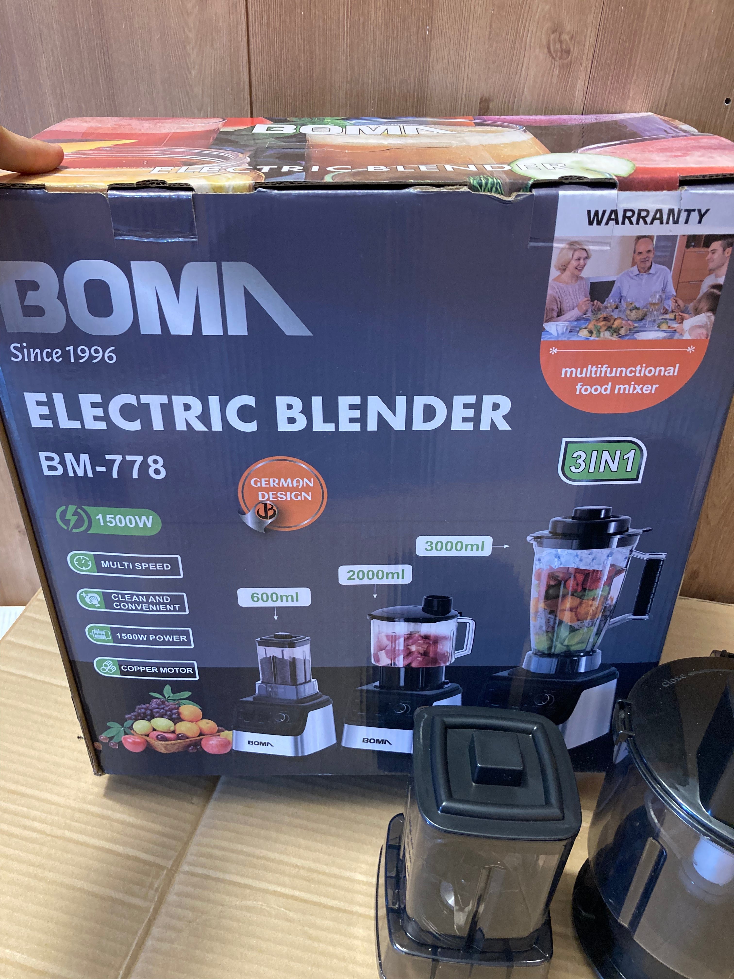 BOMA Germany 3 in 1 Multi Functional Commercial Blender