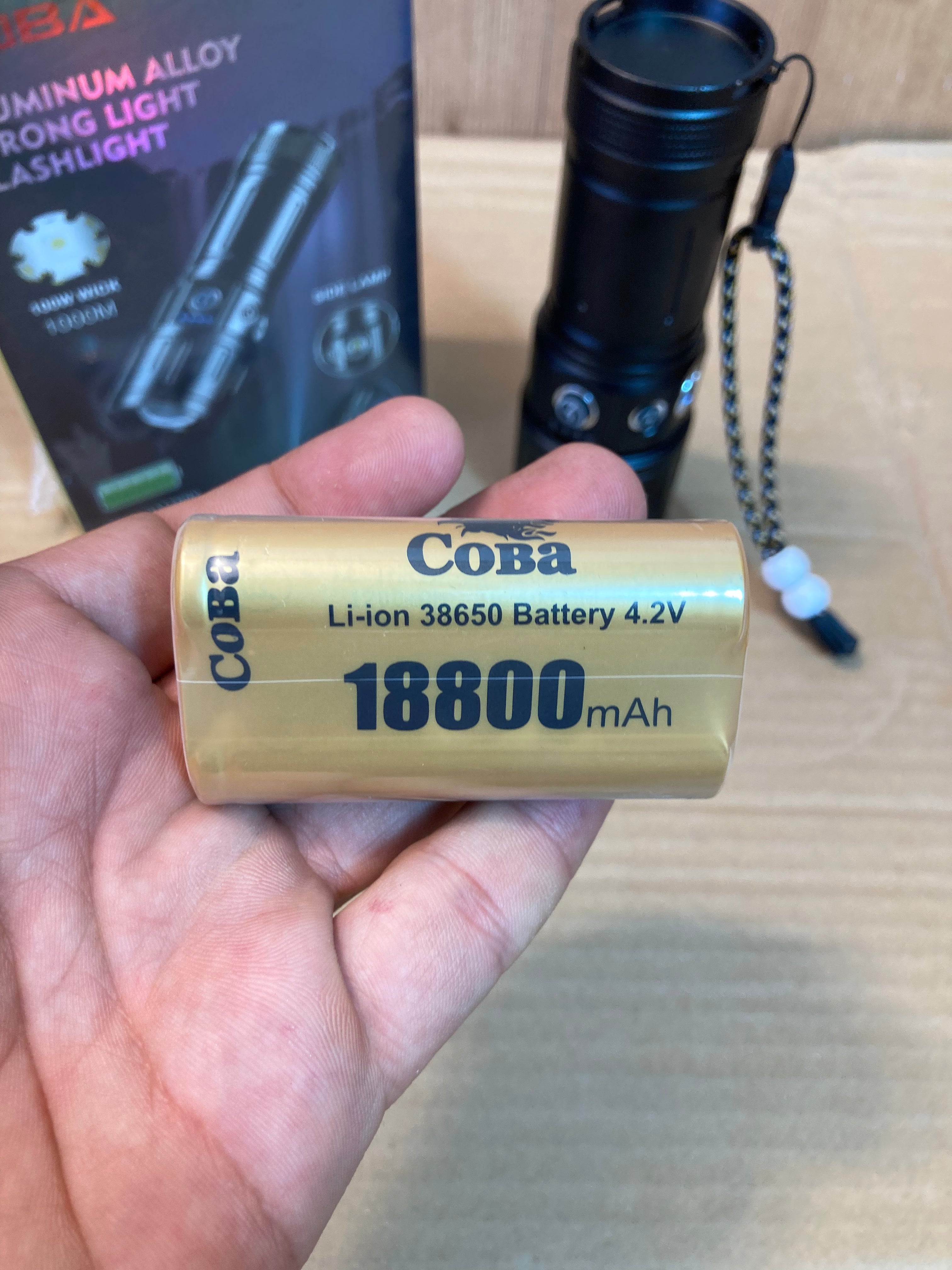 COBA Compact In Size Rechargeable Led Flashlight CB-B51
