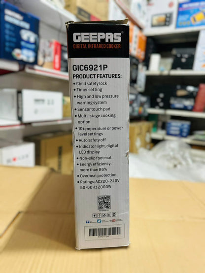 Geepas 2000W Digital Infrared Cooker/Hotplate - 6921