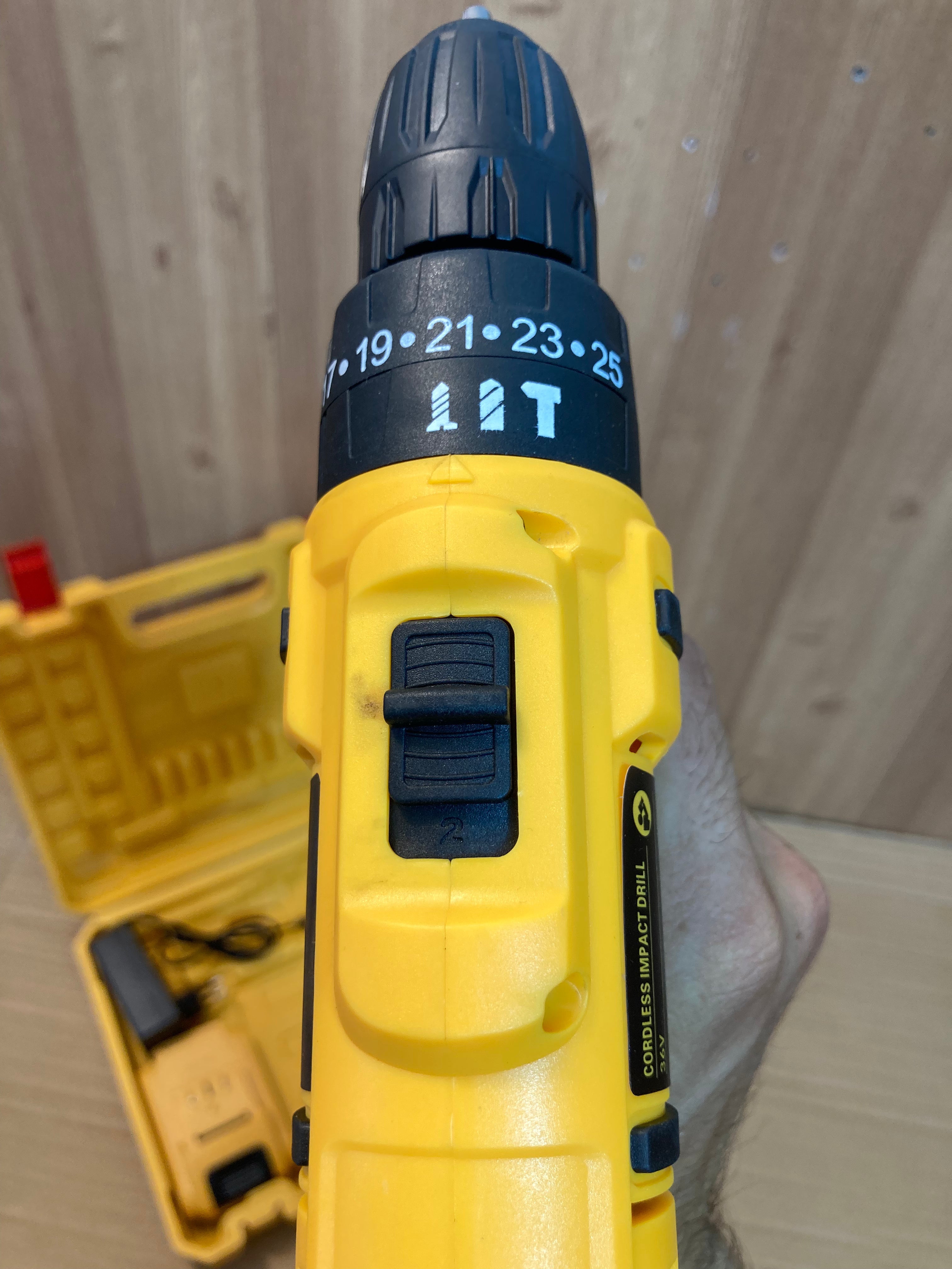 Tatnad Germany Craft Cordless Drill Machine with 36V Rechargeable Double Batteries