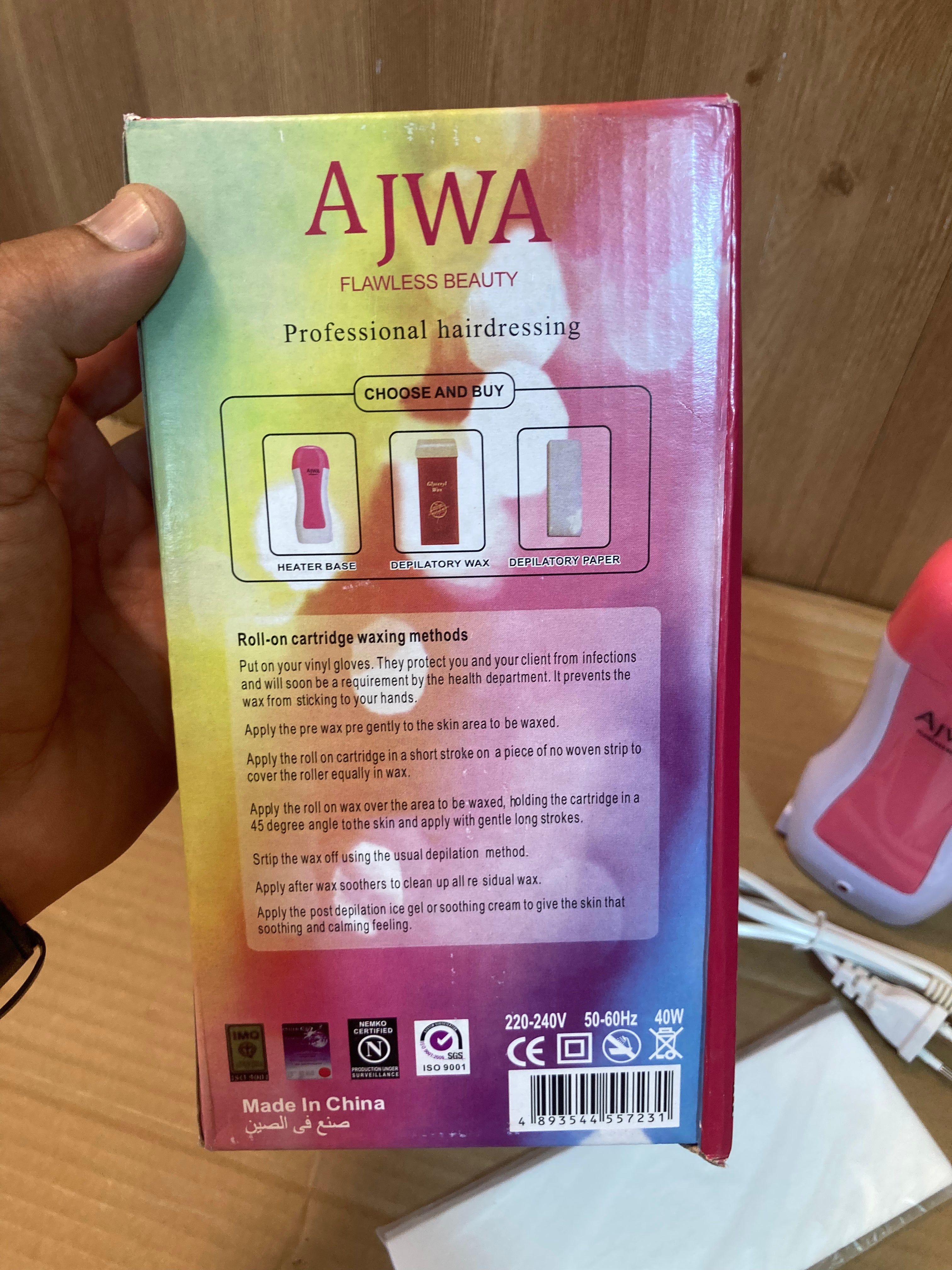 Portable Depilatory Roll-on wax heater