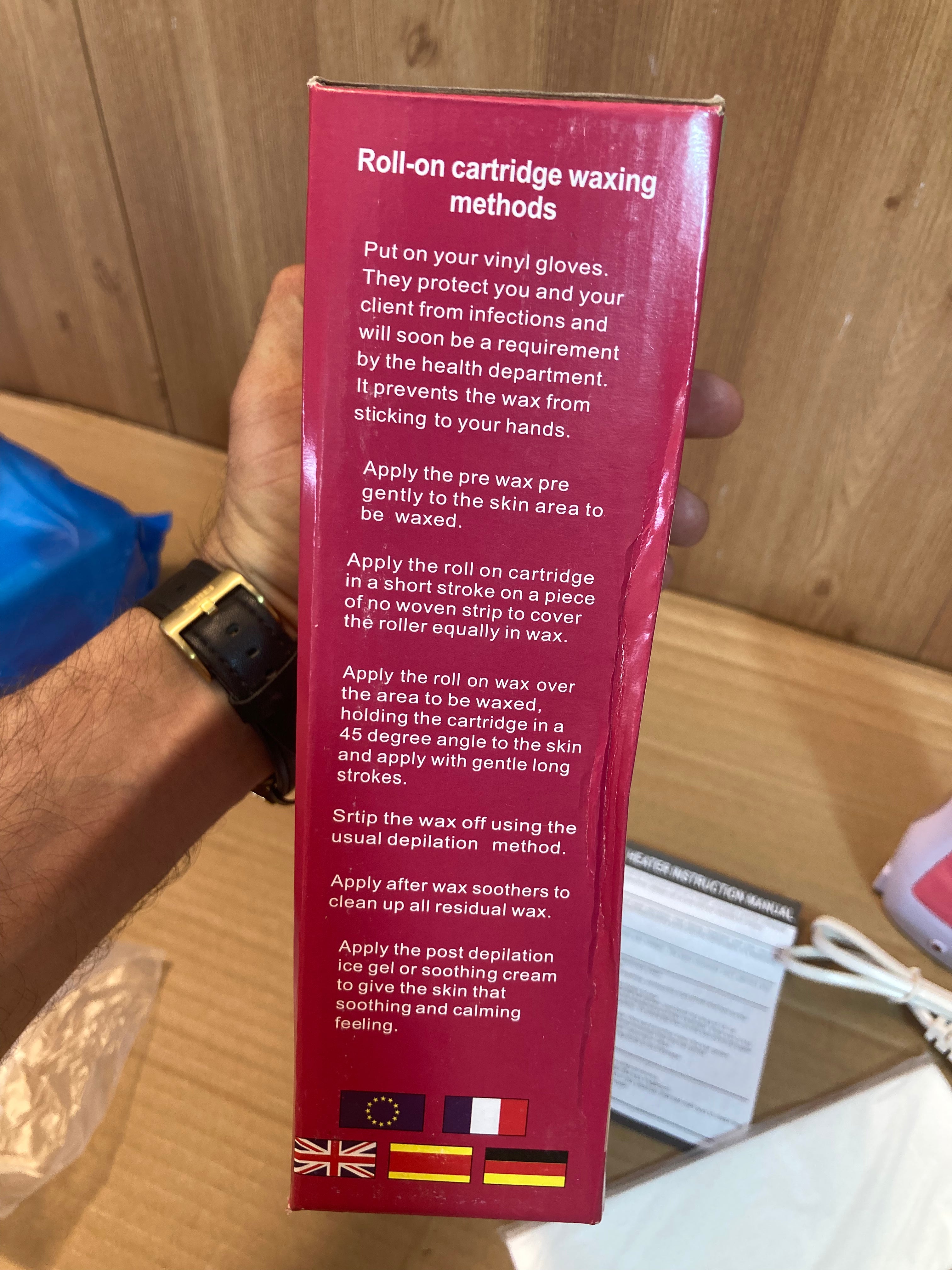 Portable Depilatory Roll-on wax heater