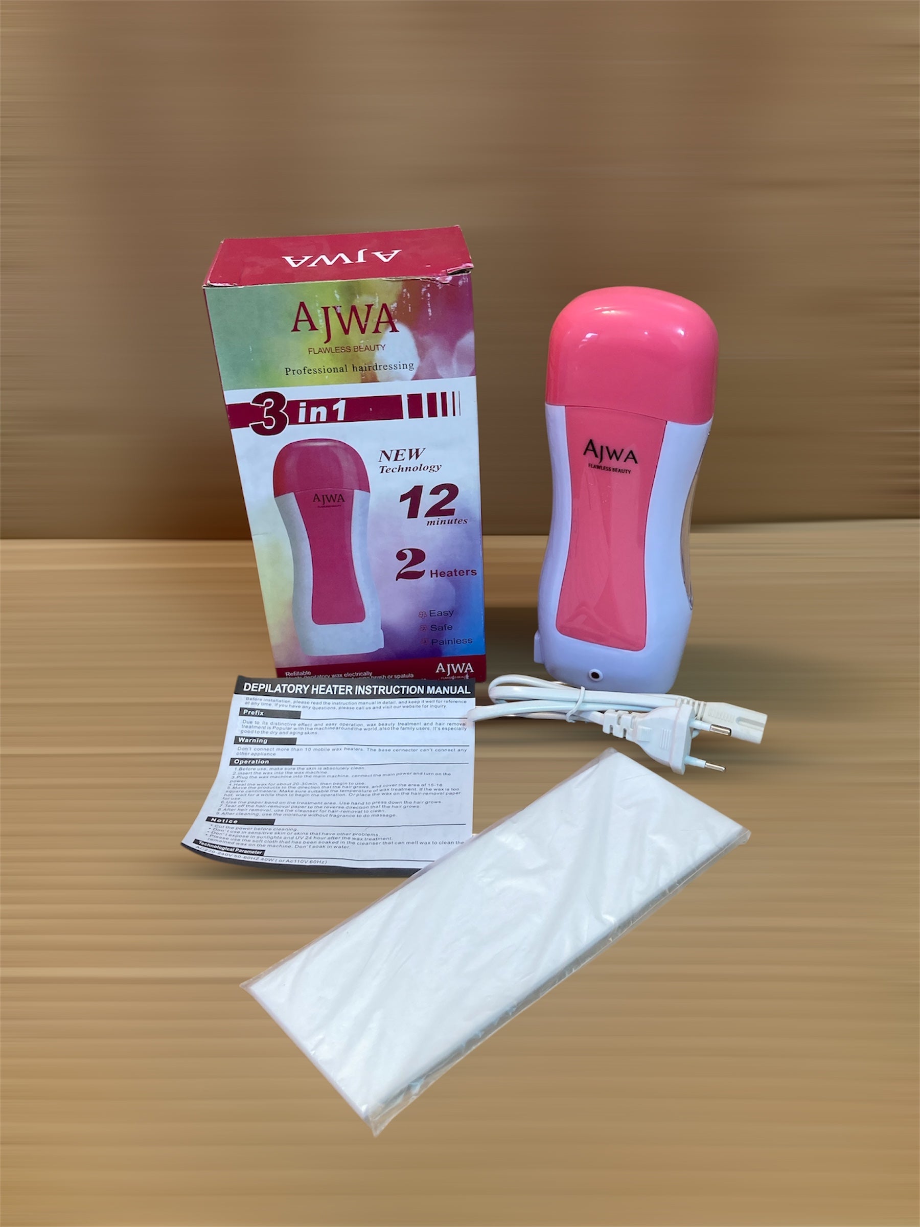 Portable Depilatory Roll-on wax heater