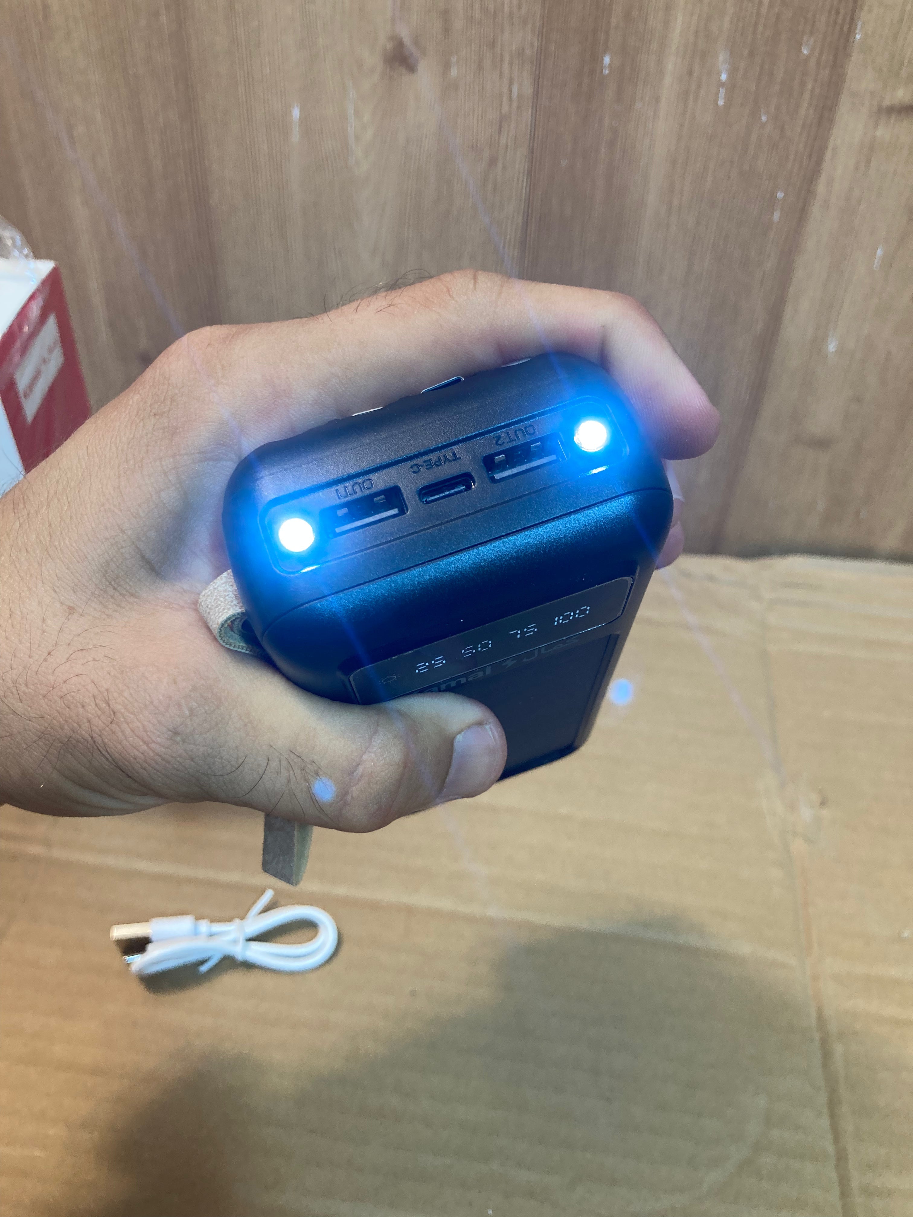 Kamal Solar Energy Power Bank With 4 Built In Cables 50,000mAh S303