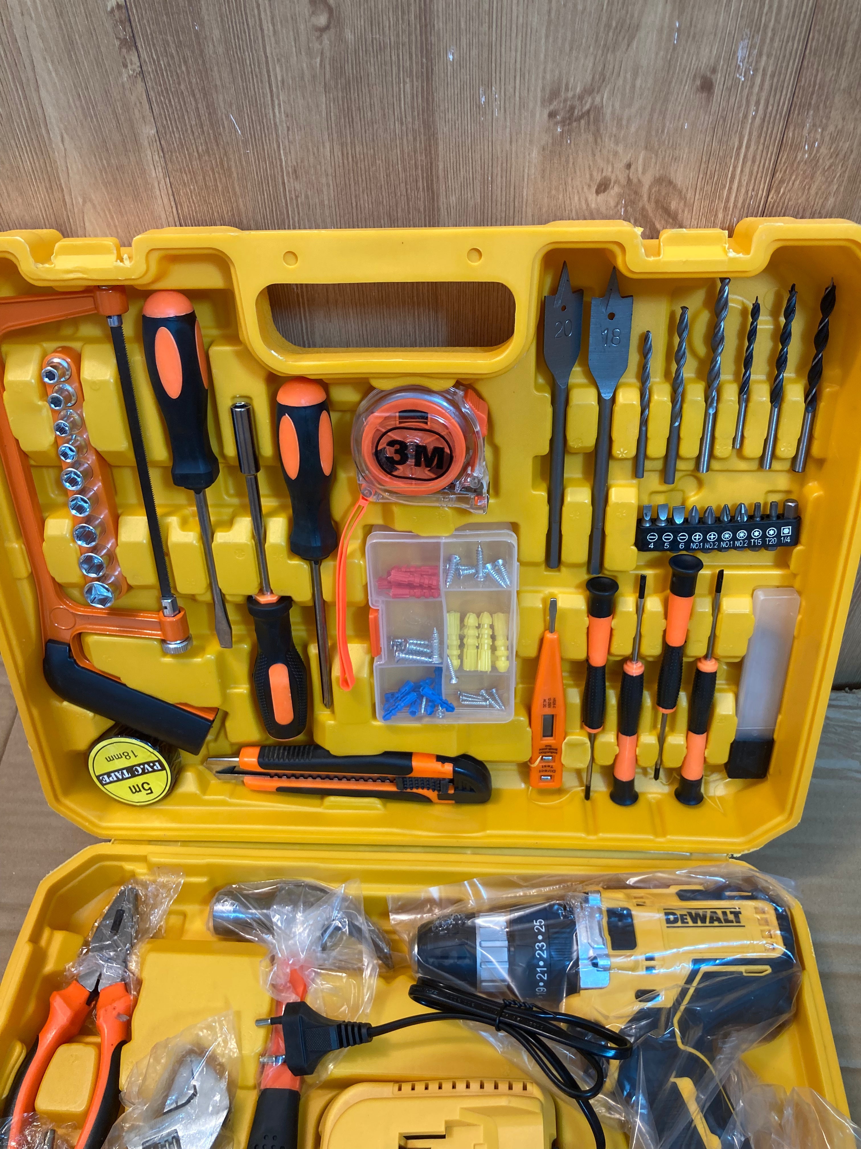 DeWALT Commercial Cordless Powerful Drill Machine 36V Double Batteries