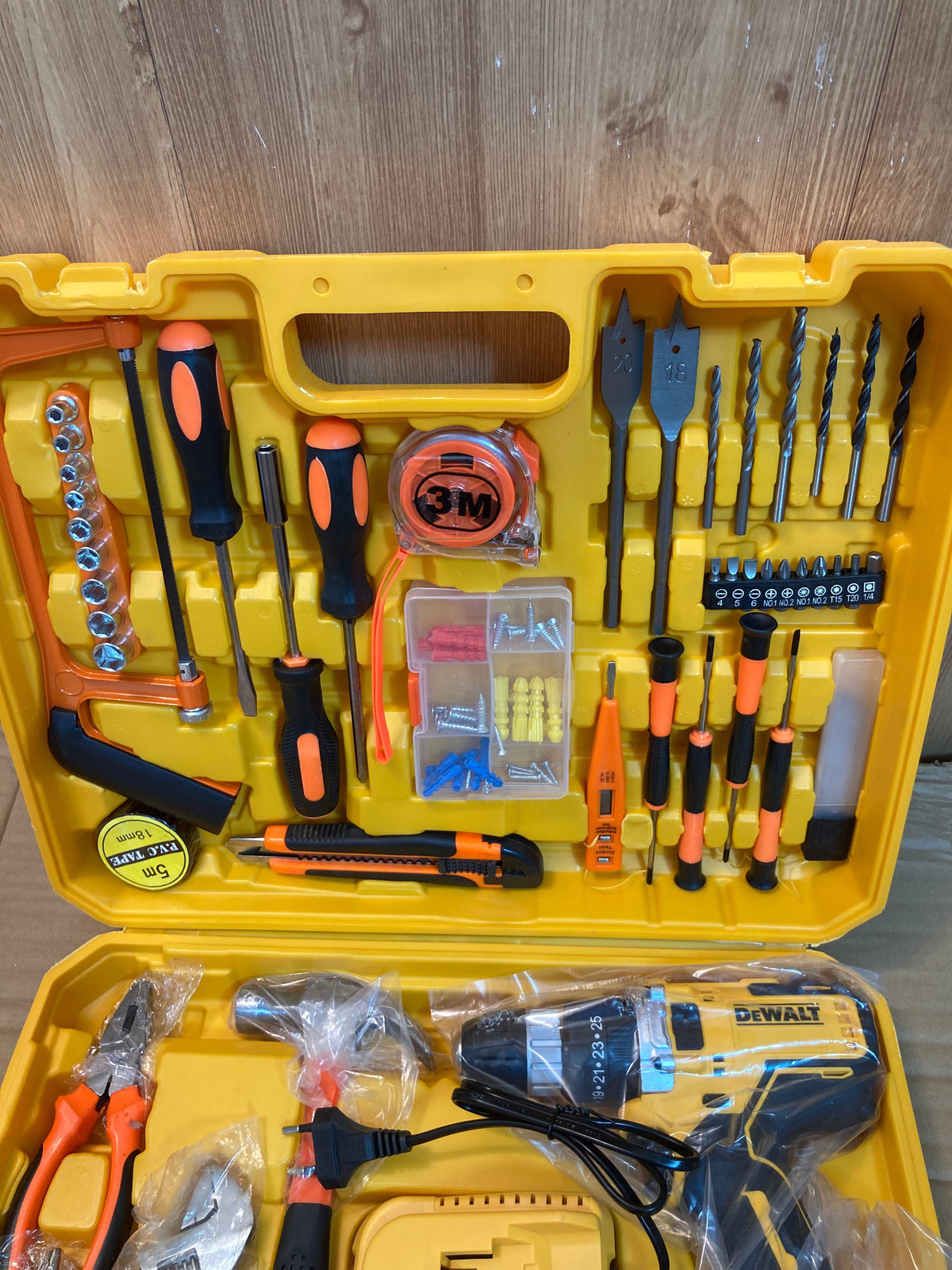 DeWALT Commercial Cordless Powerful Drill Machine 36V Double Batteries