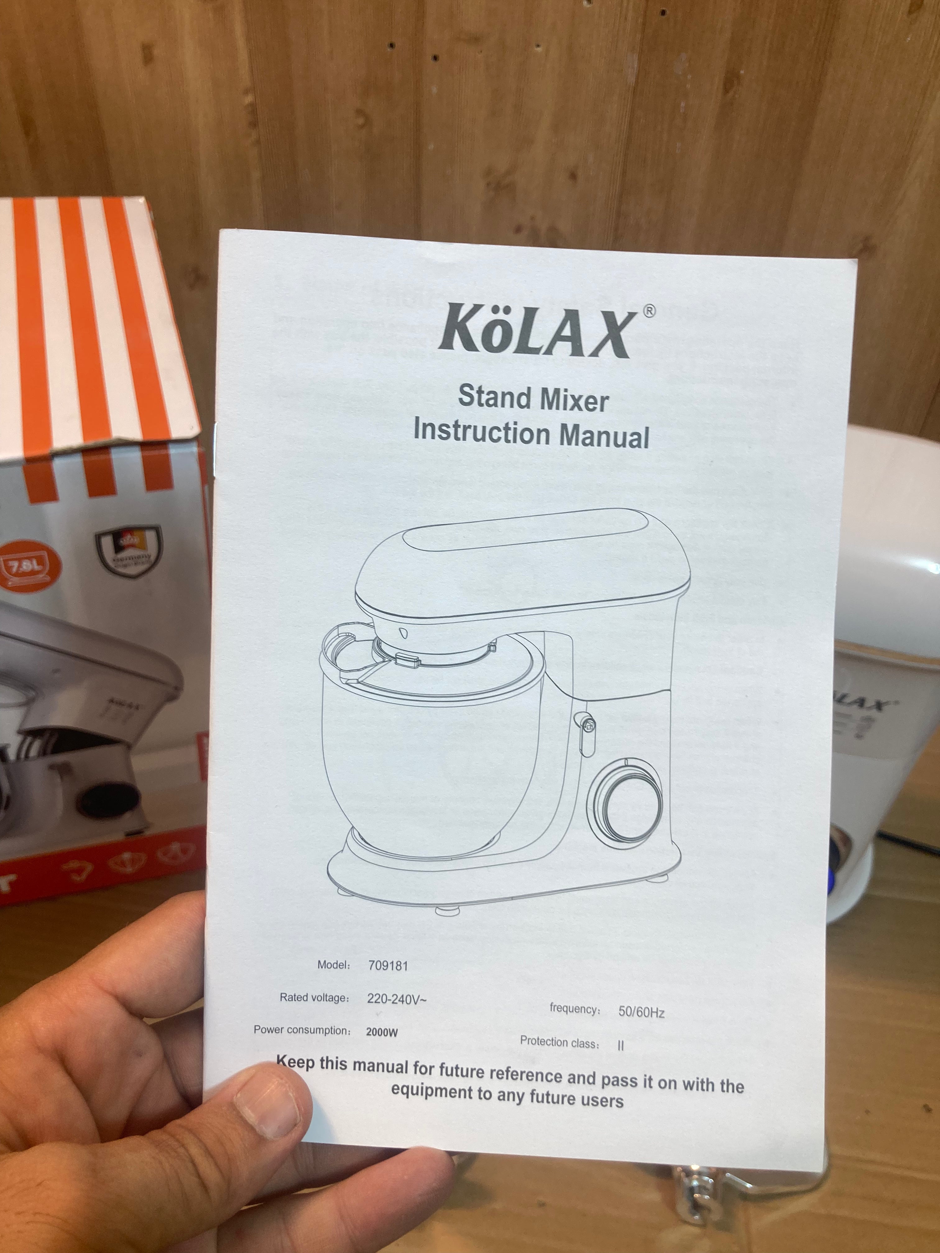 KoLAX Germany 7.8L Stand Mixer 2000W