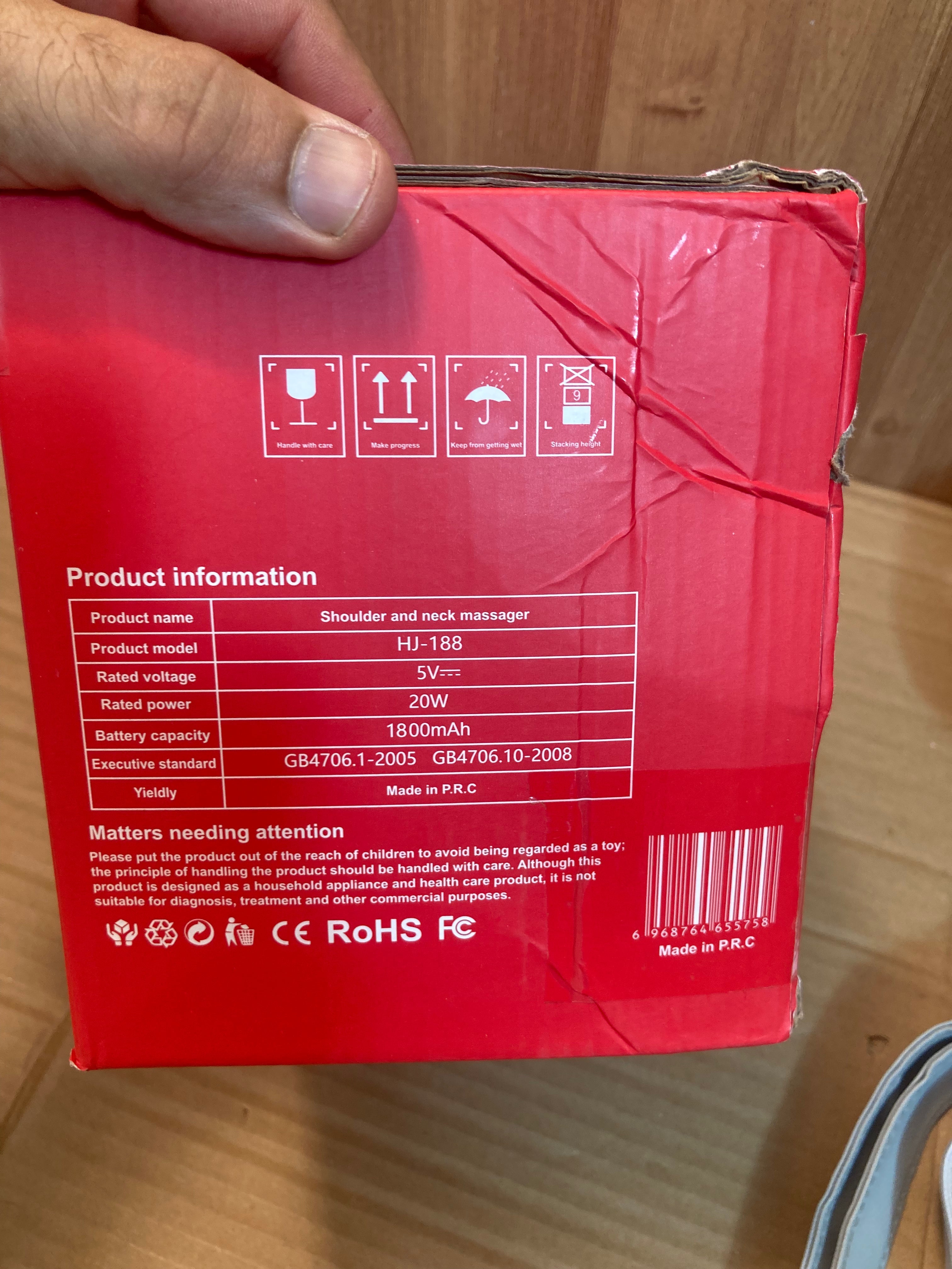 Rechargeable Shoulder And Neck Massager