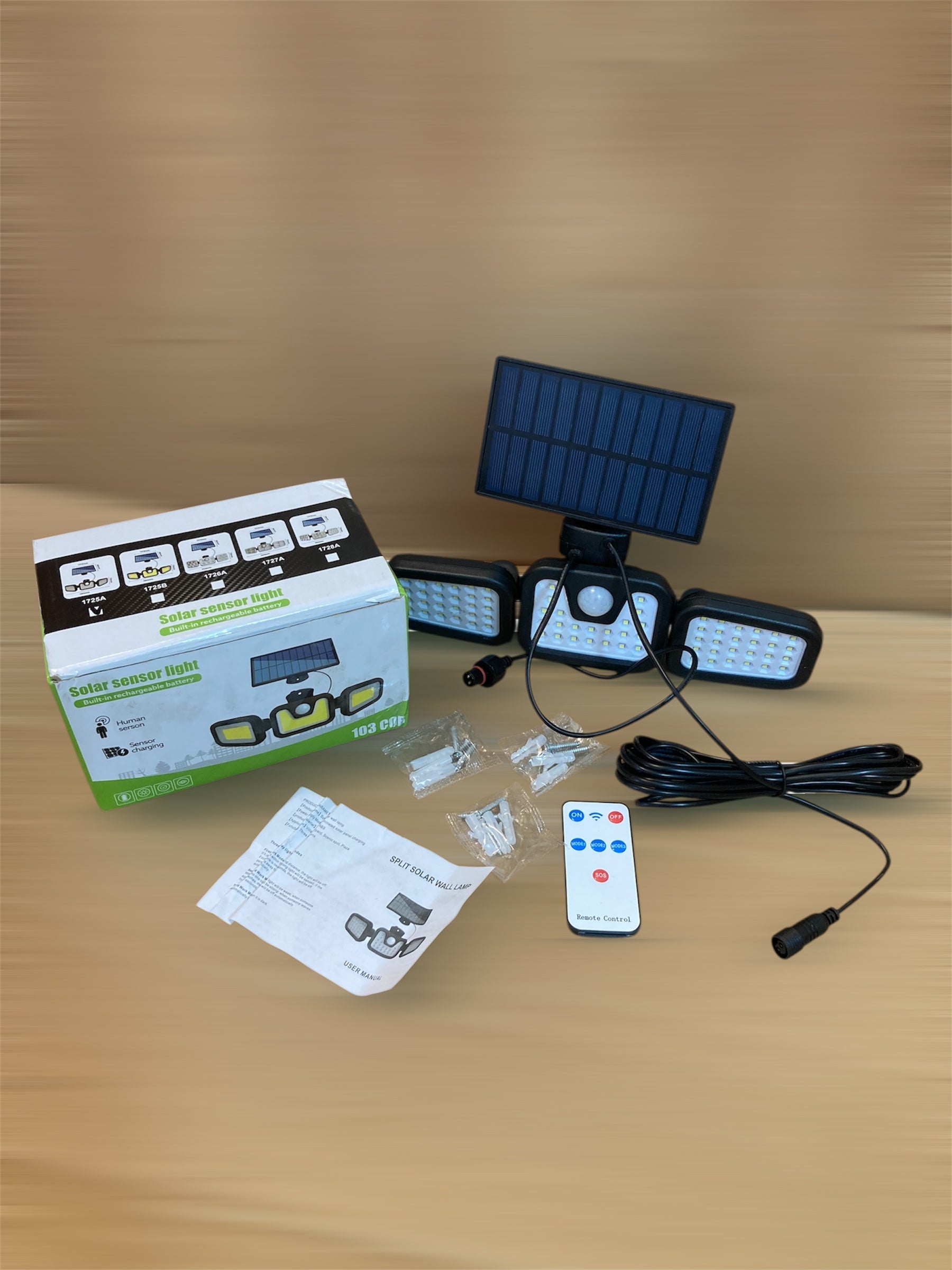 Adjustable Remote Control 3D Solar Light