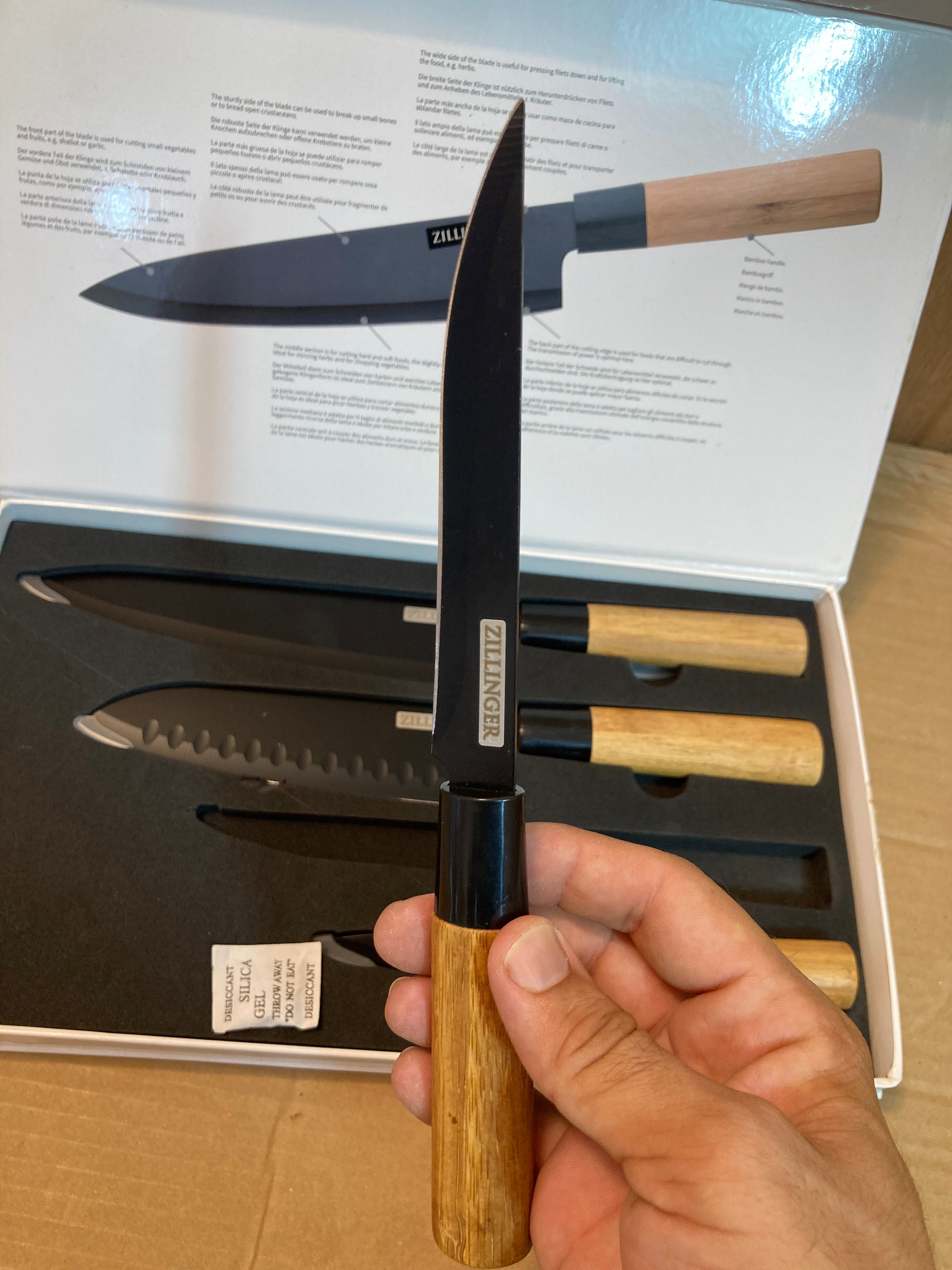 Japanese knife set 4-in-1 for kitchen