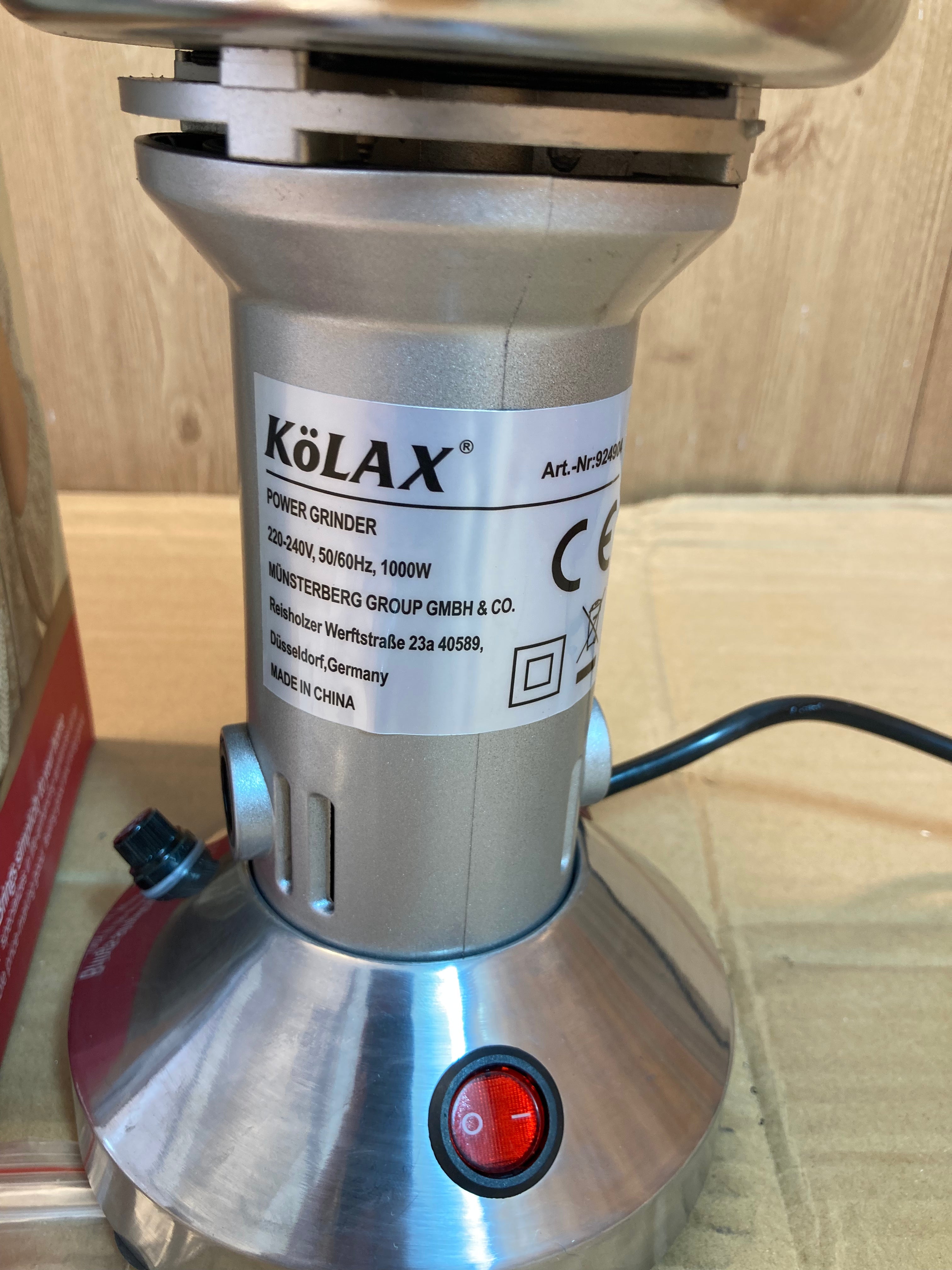 KoLAX Germany Stainless Steel Heavy Grain Mill Grinder 1000W