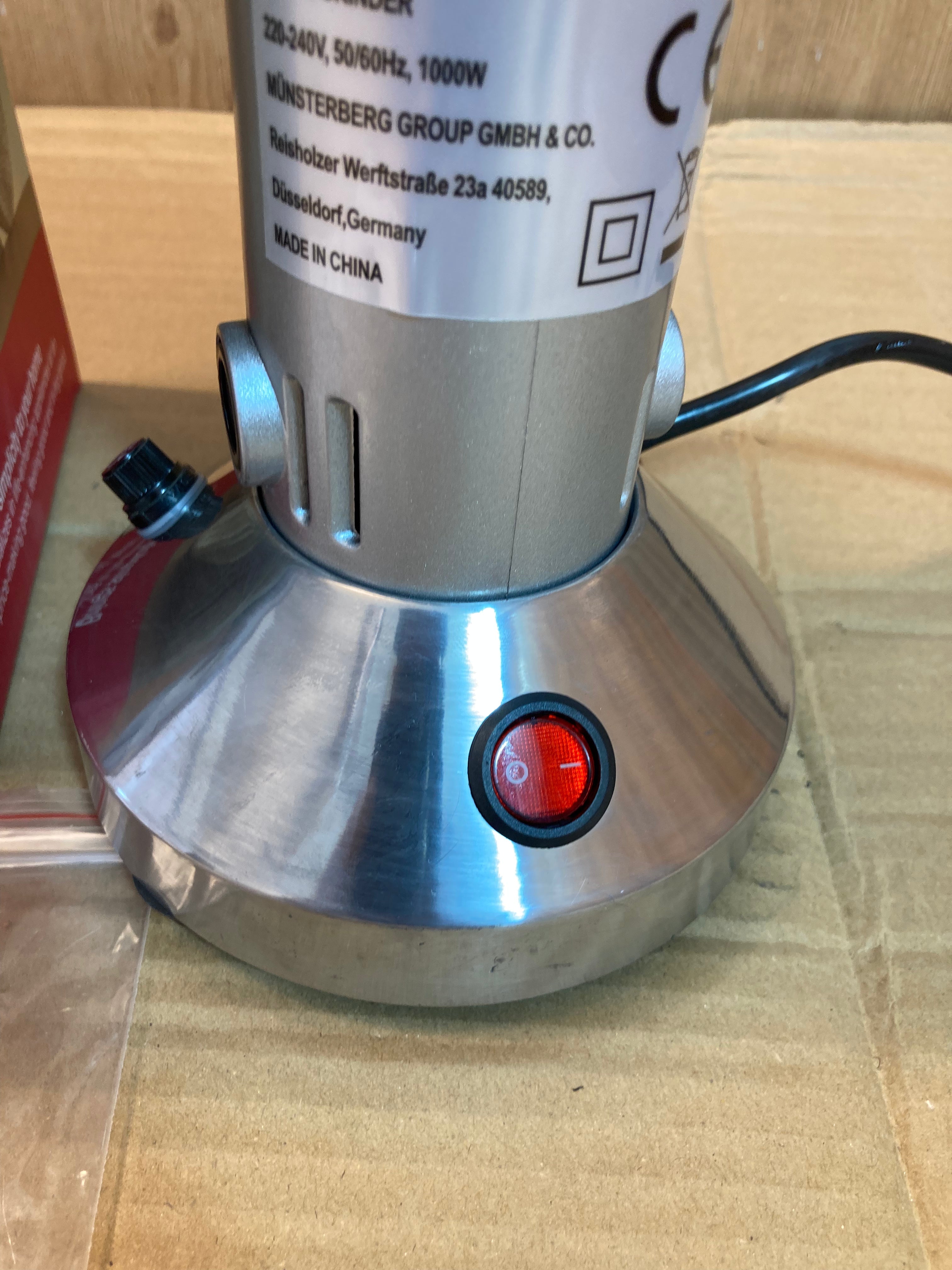 KoLAX Germany Stainless Steel Heavy Grain Mill Grinder 1000W