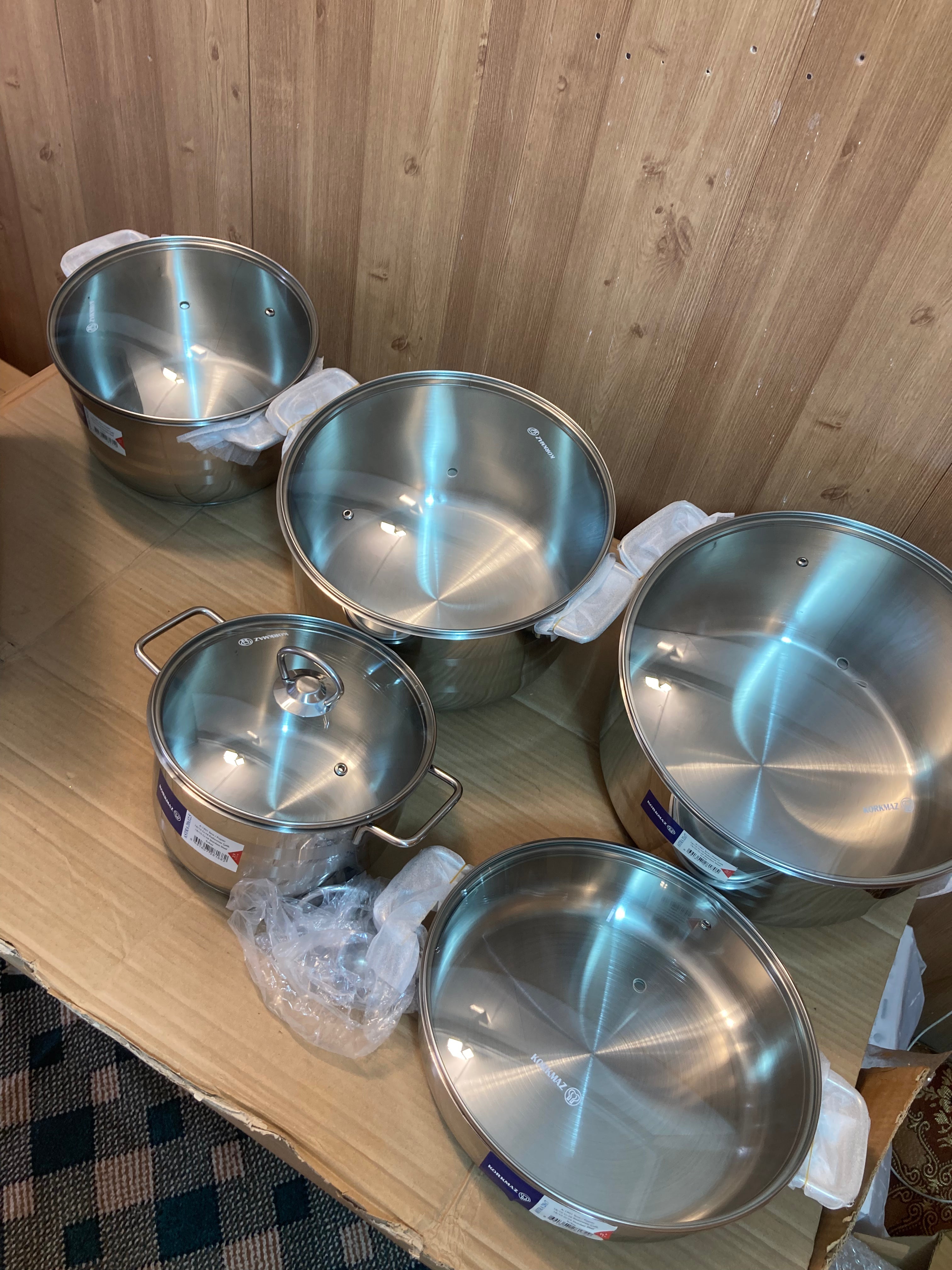 Korkmaz Turkey Stainless Steel 10PCs Cookware Set ASTRA A-1901