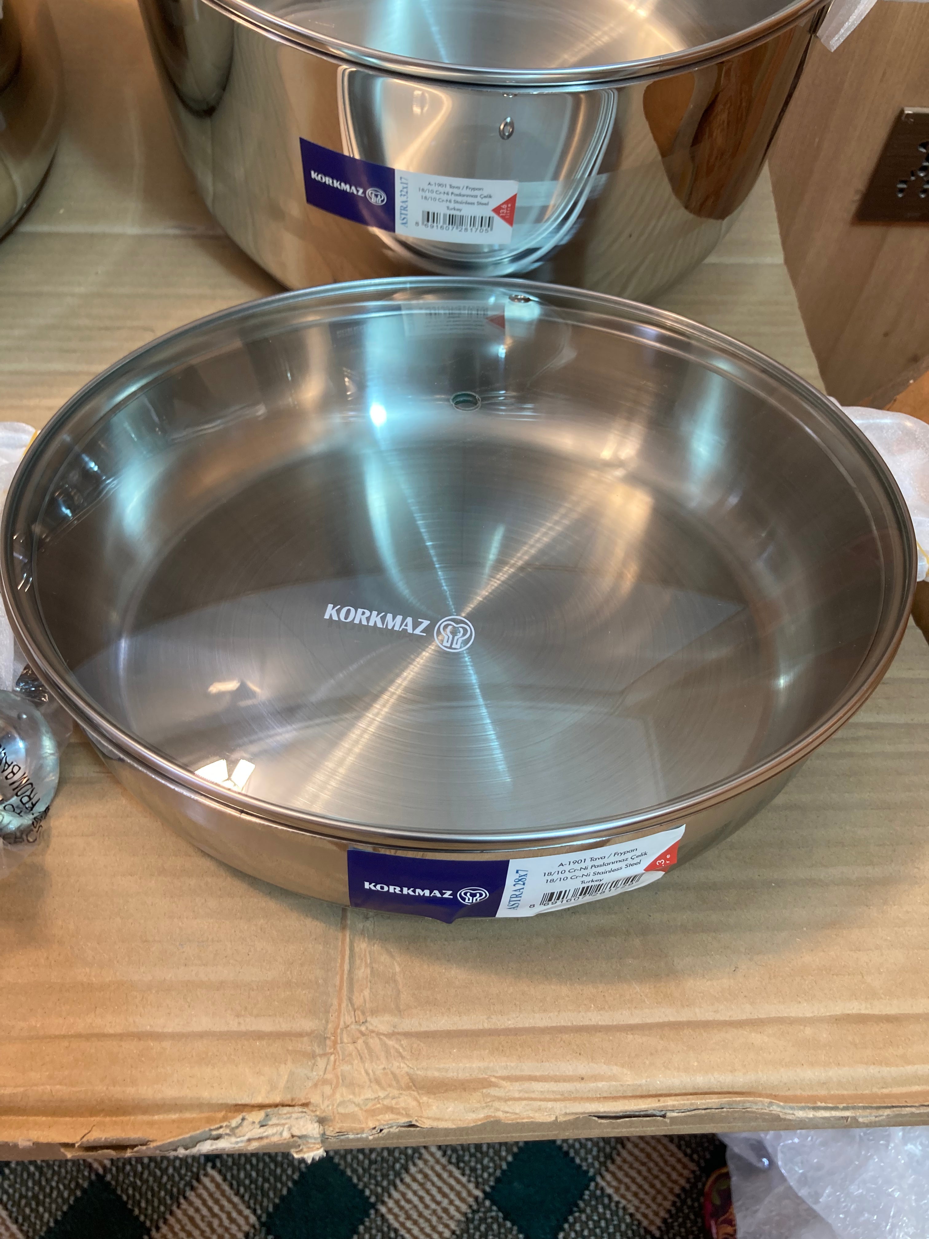 Korkmaz Turkey Stainless Steel 10PCs Cookware Set ASTRA A-1901