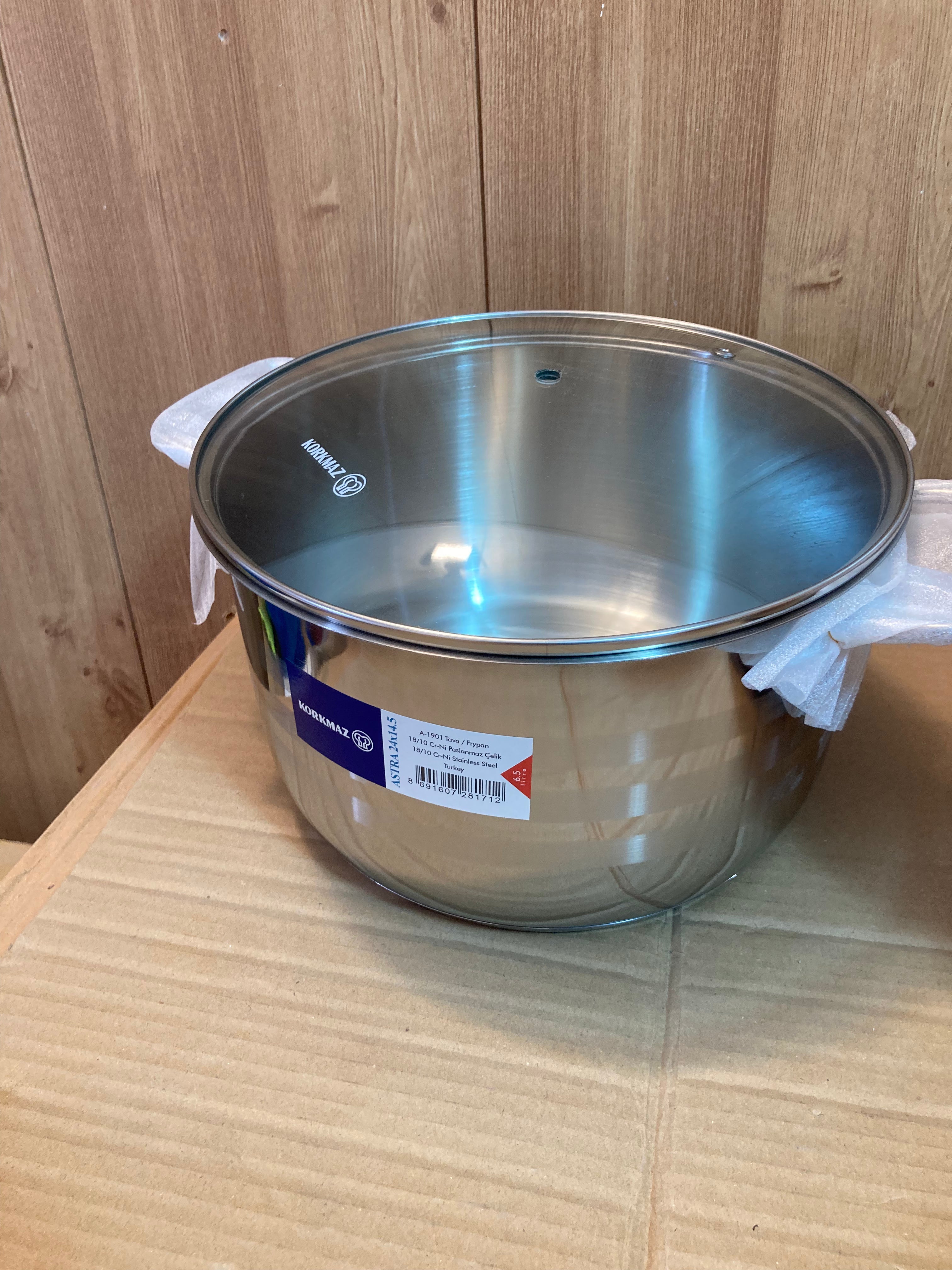 Korkmaz Turkey Stainless Steel 10PCs Cookware Set ASTRA A-1901