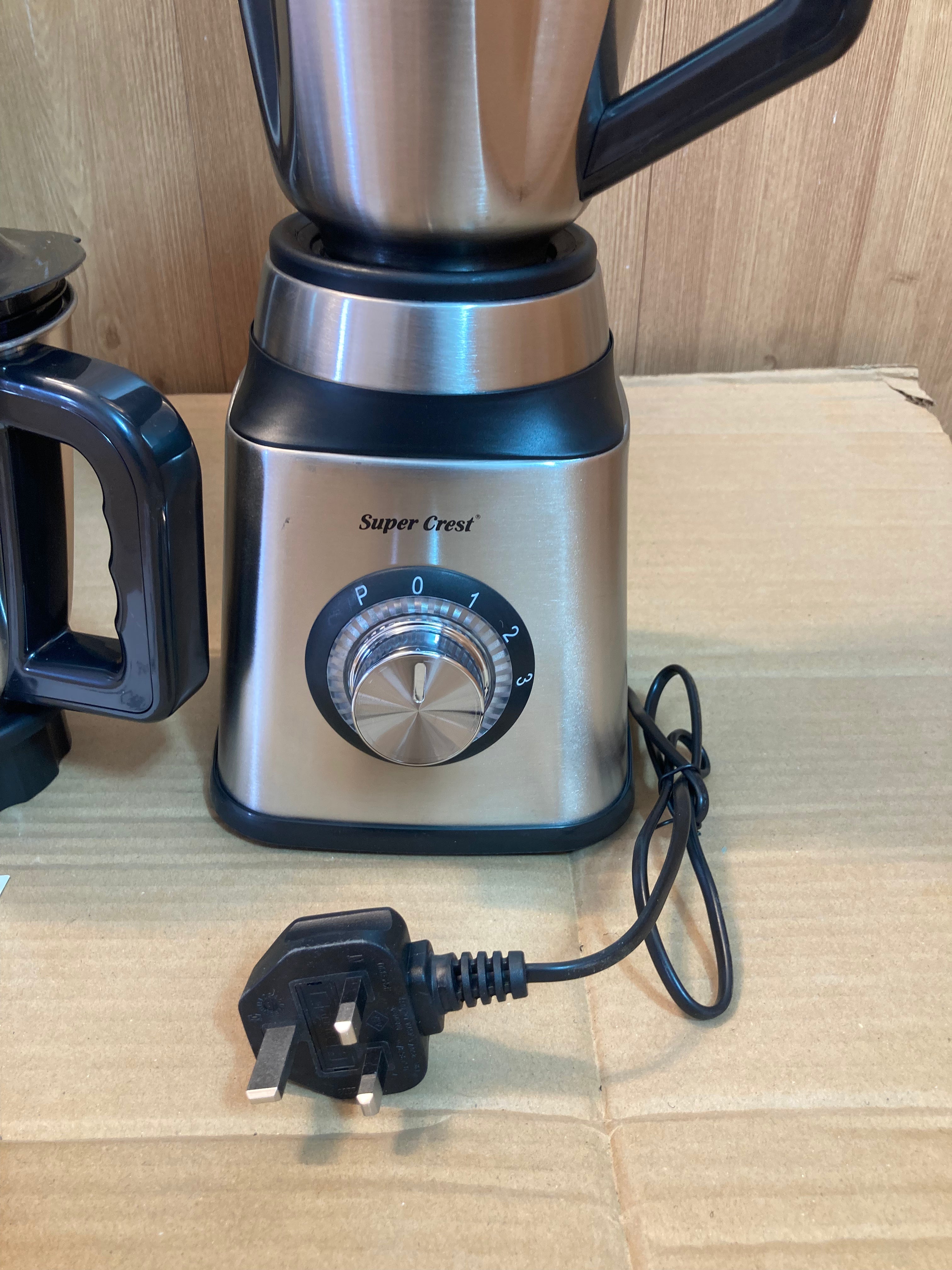 Super Crest Germany Full Steel Body 3-in-1 Electric Juicer, Chopper and Grinder Machine Heavy Duty SCT-8031