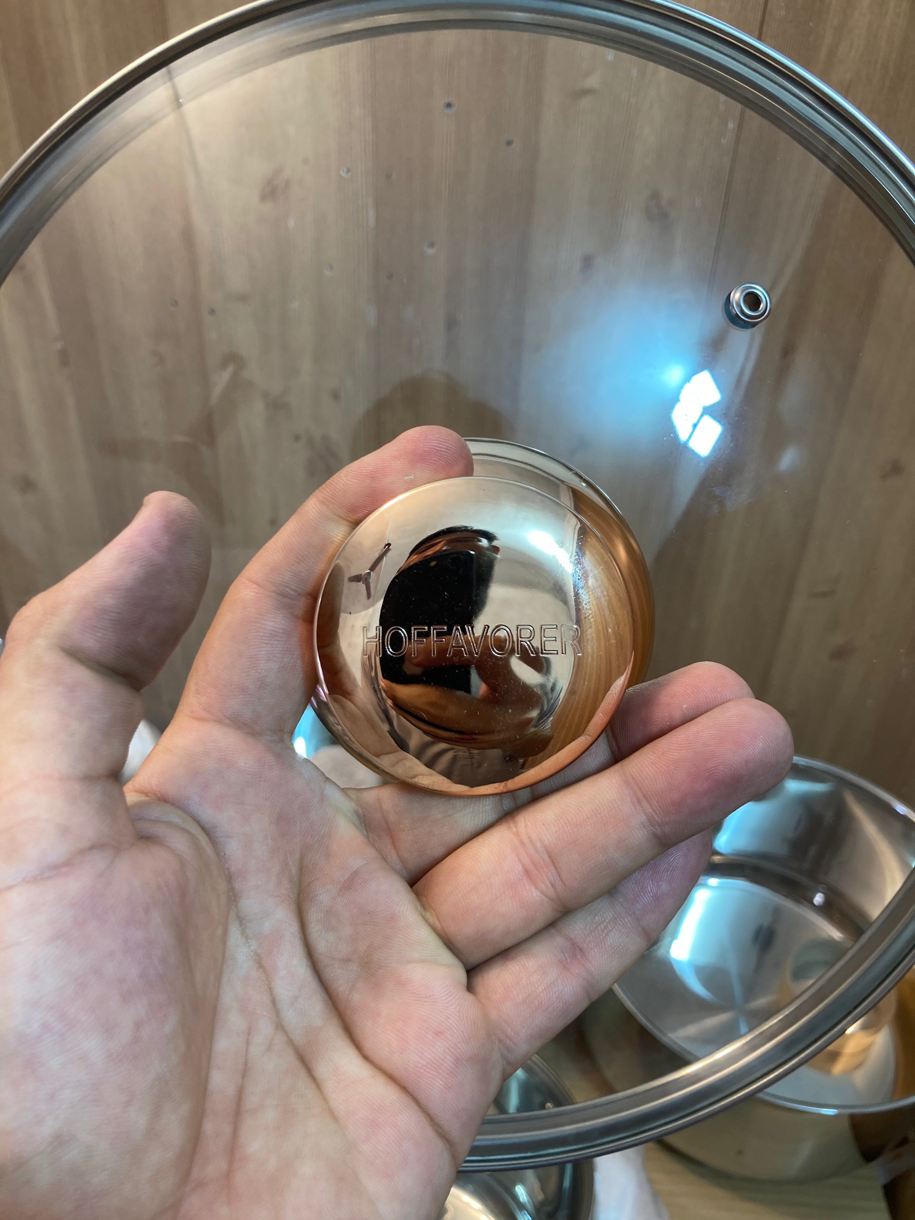 HOFFAVORER 8PCs Stainless Steel Cookware Set