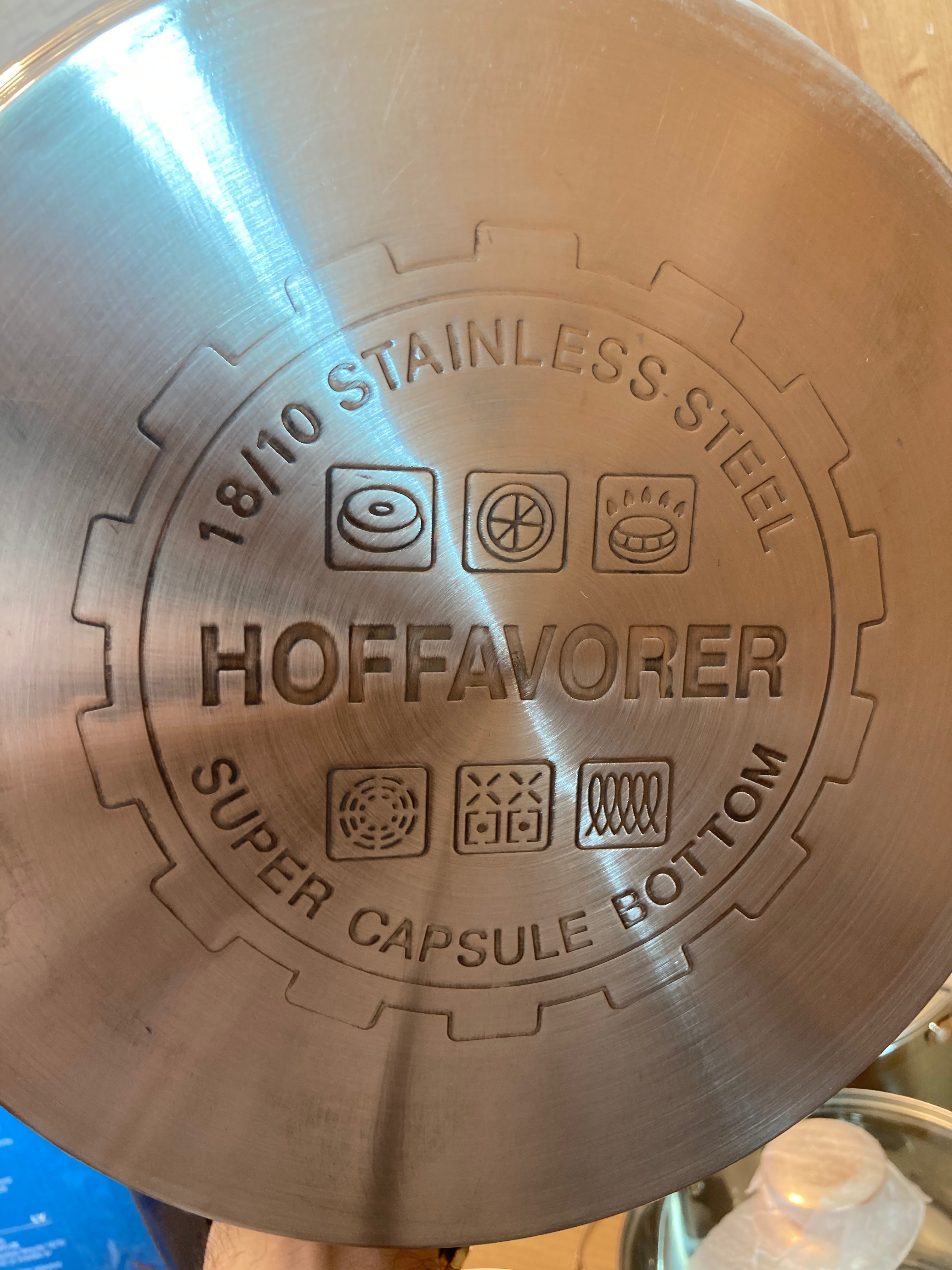 HOFFAVORER 8PCs Stainless Steel Cookware Set